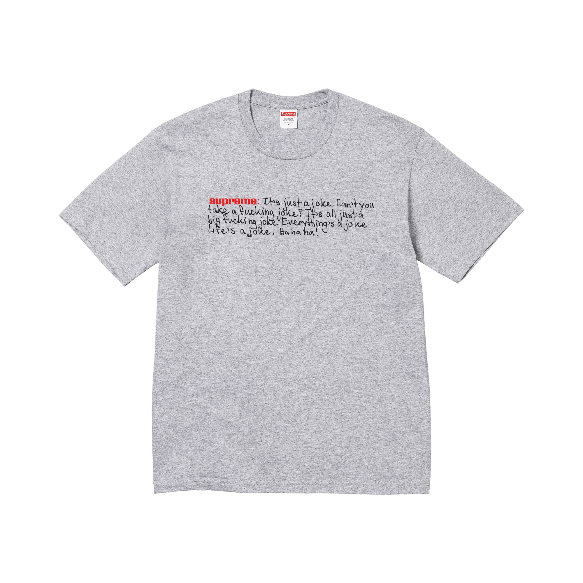 Supreme Joke Tee 'Heather Grey'