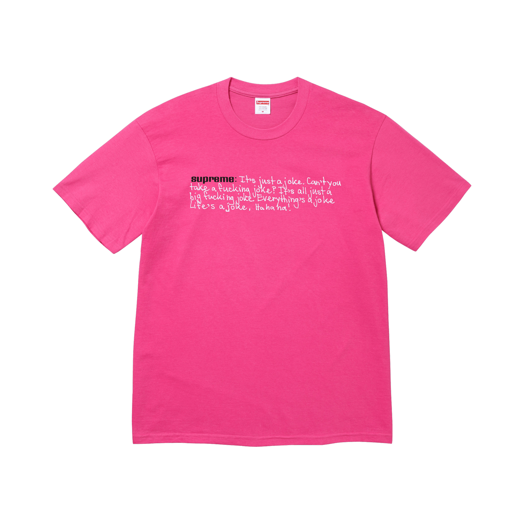Supreme Joke Tee 'Fuchsia'