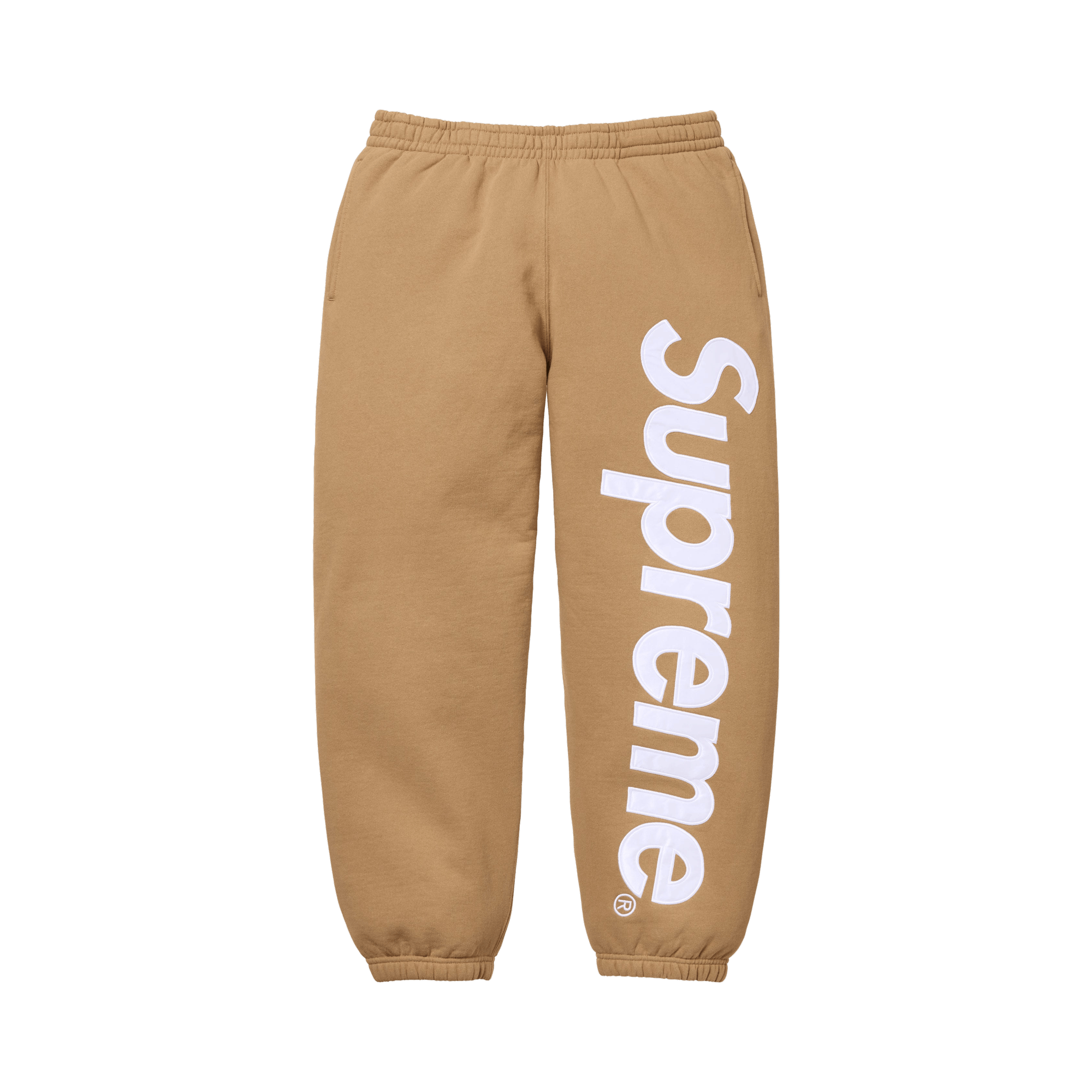 Supreme Satin Appliqué Sweatpant 'Light Tan'