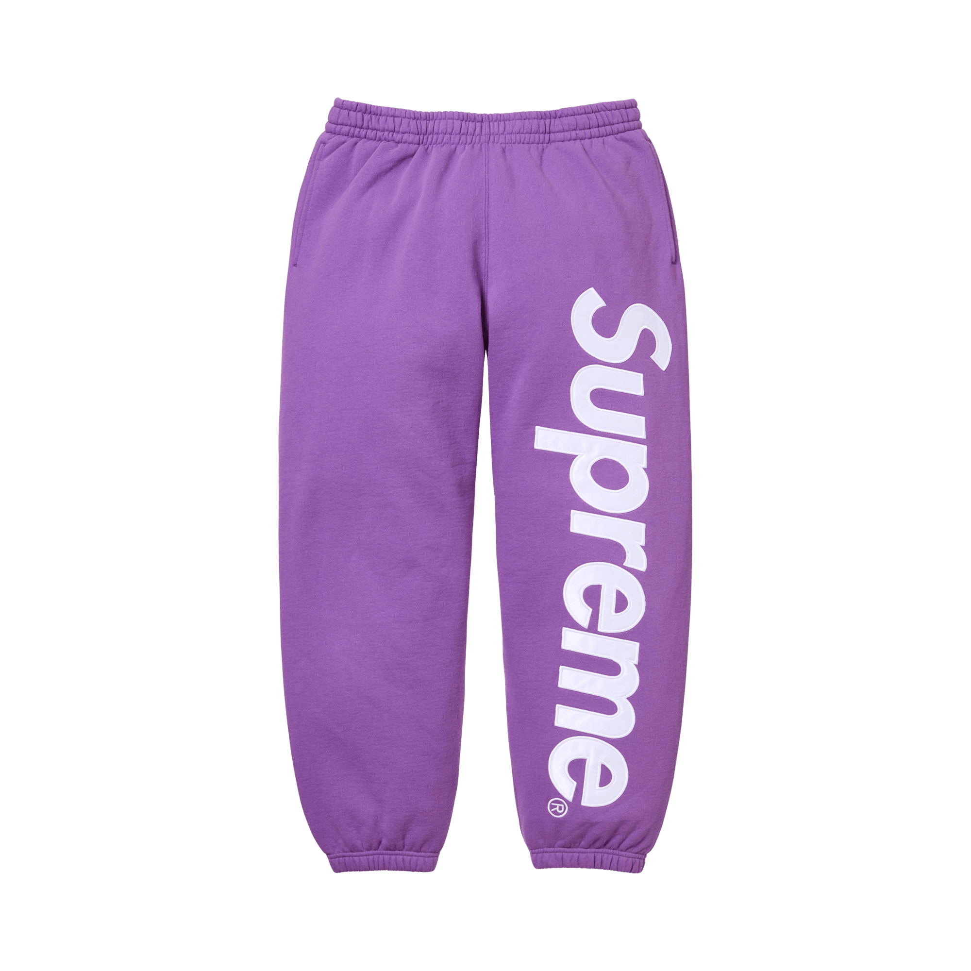 Supreme Satin Appliqué Sweatpant 'Violet'