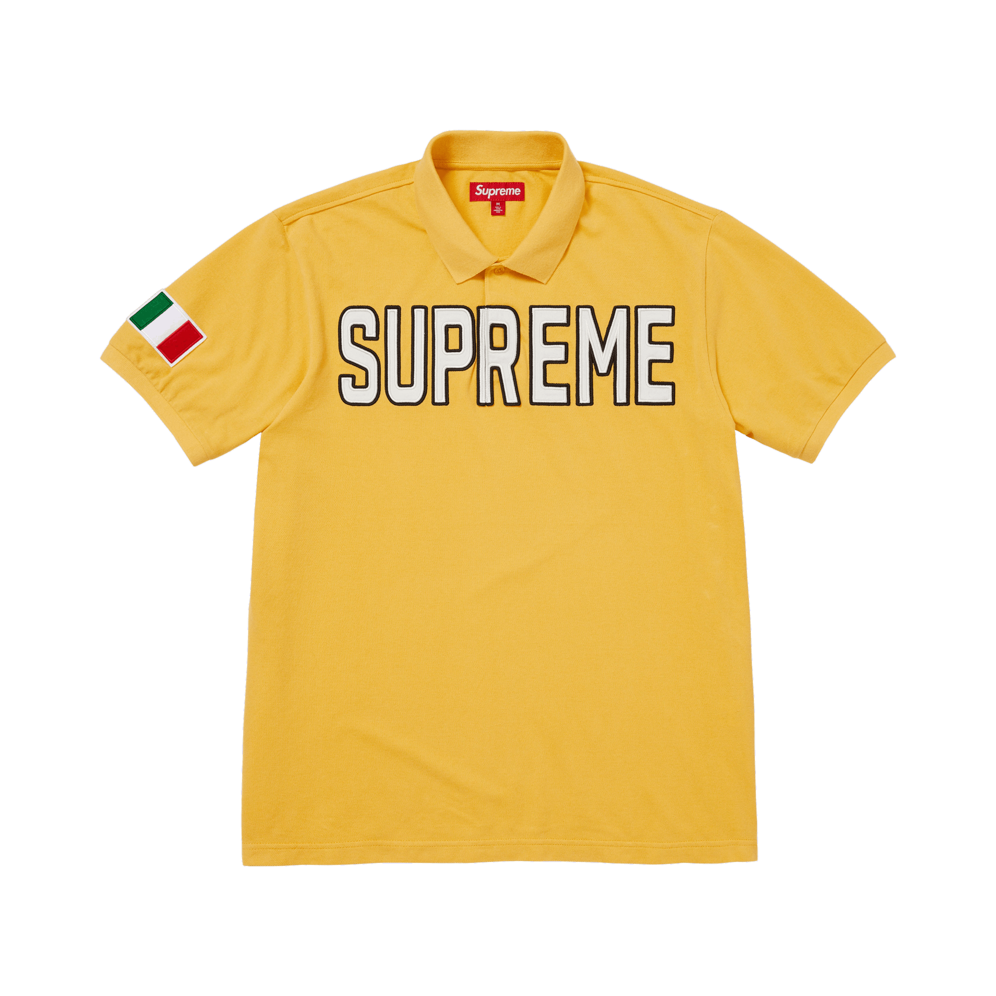 Supreme Twill Appliqué Polo 'Yellow'