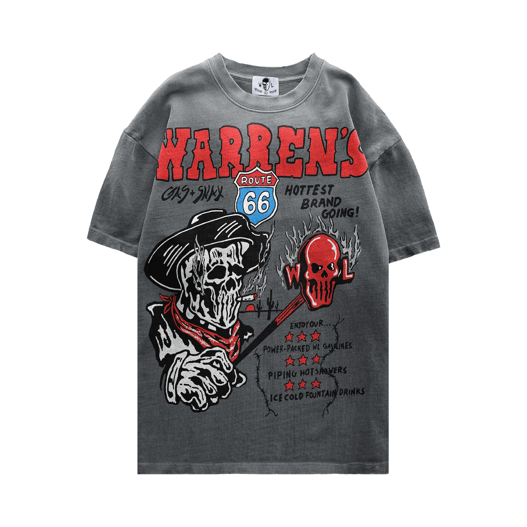 Buy Warren Lotas Skull Knight T-Shirt 'Sunfaded Black Buy Warren Lotas Skull Knight T-Shirt 'Sunfaded Black