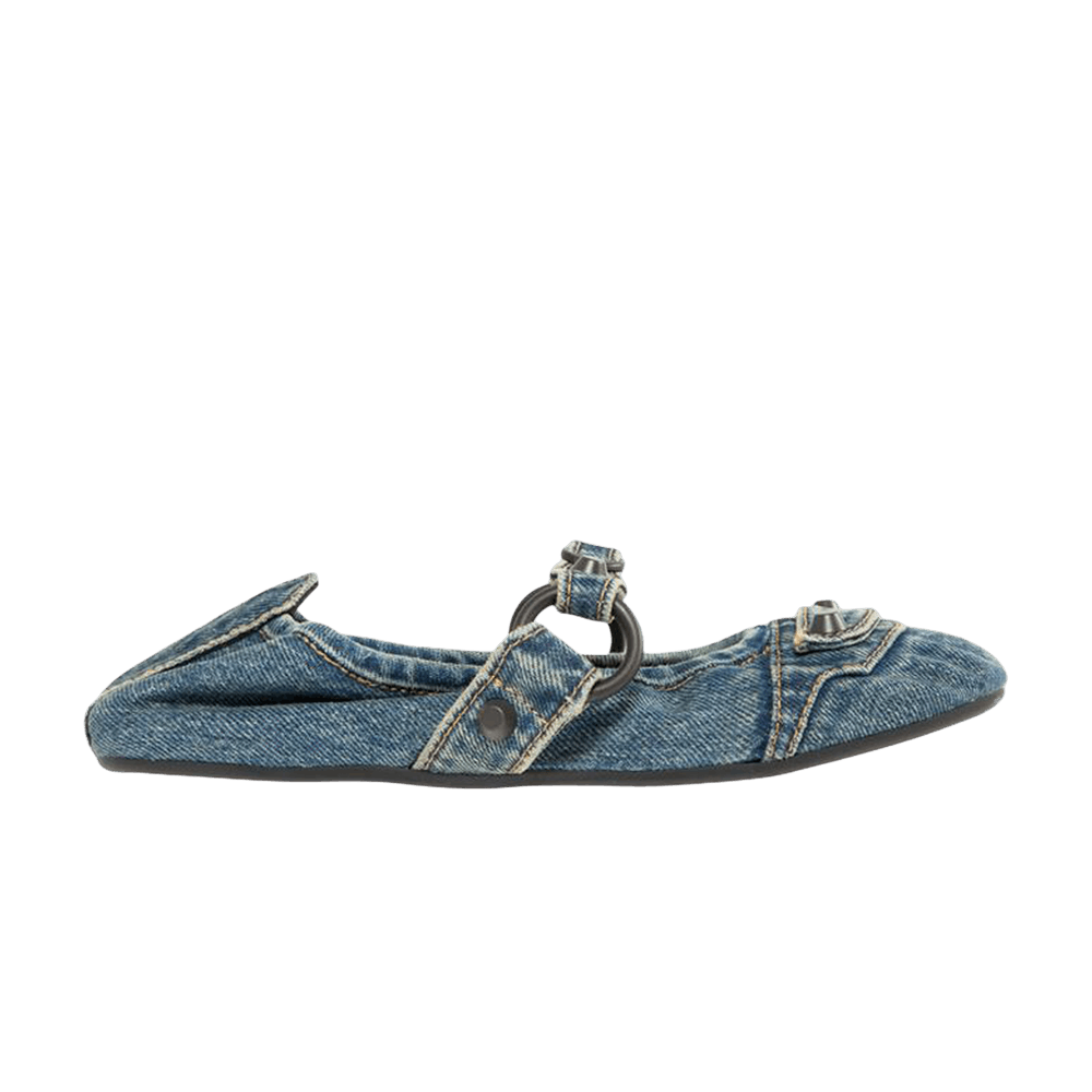 Balenciaga Wmns City Flat 'Denim Blue Brass'