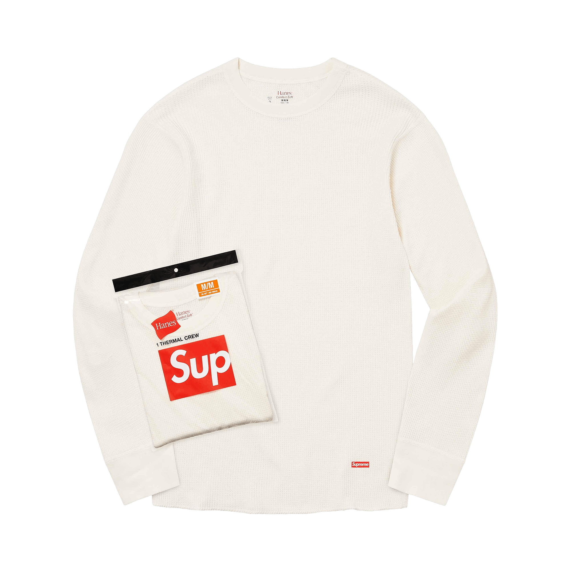 Supreme x Hanes Thermal Crew (1 Pack) 'Natural'
