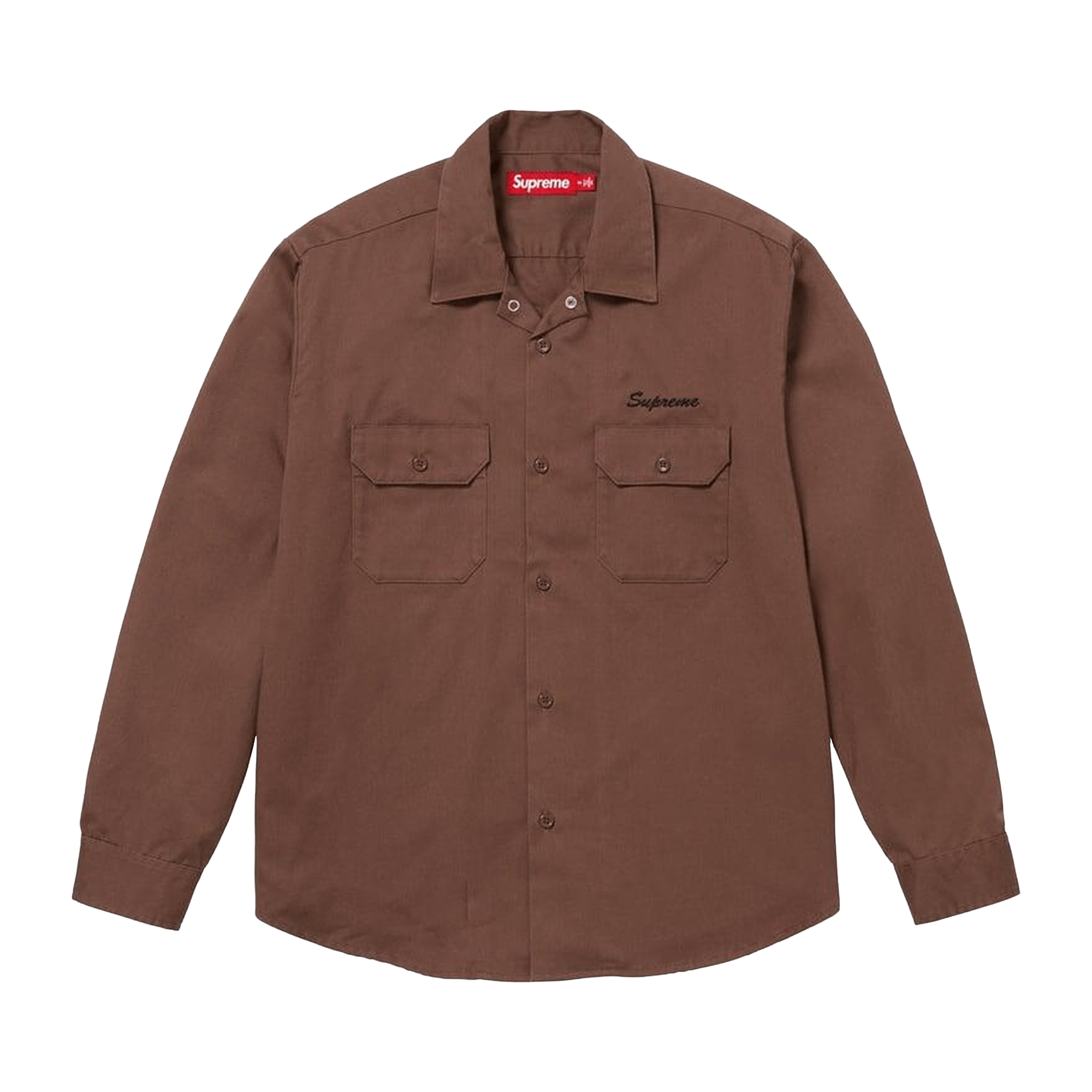 Supreme Snow White Work Shirt 'Brown'