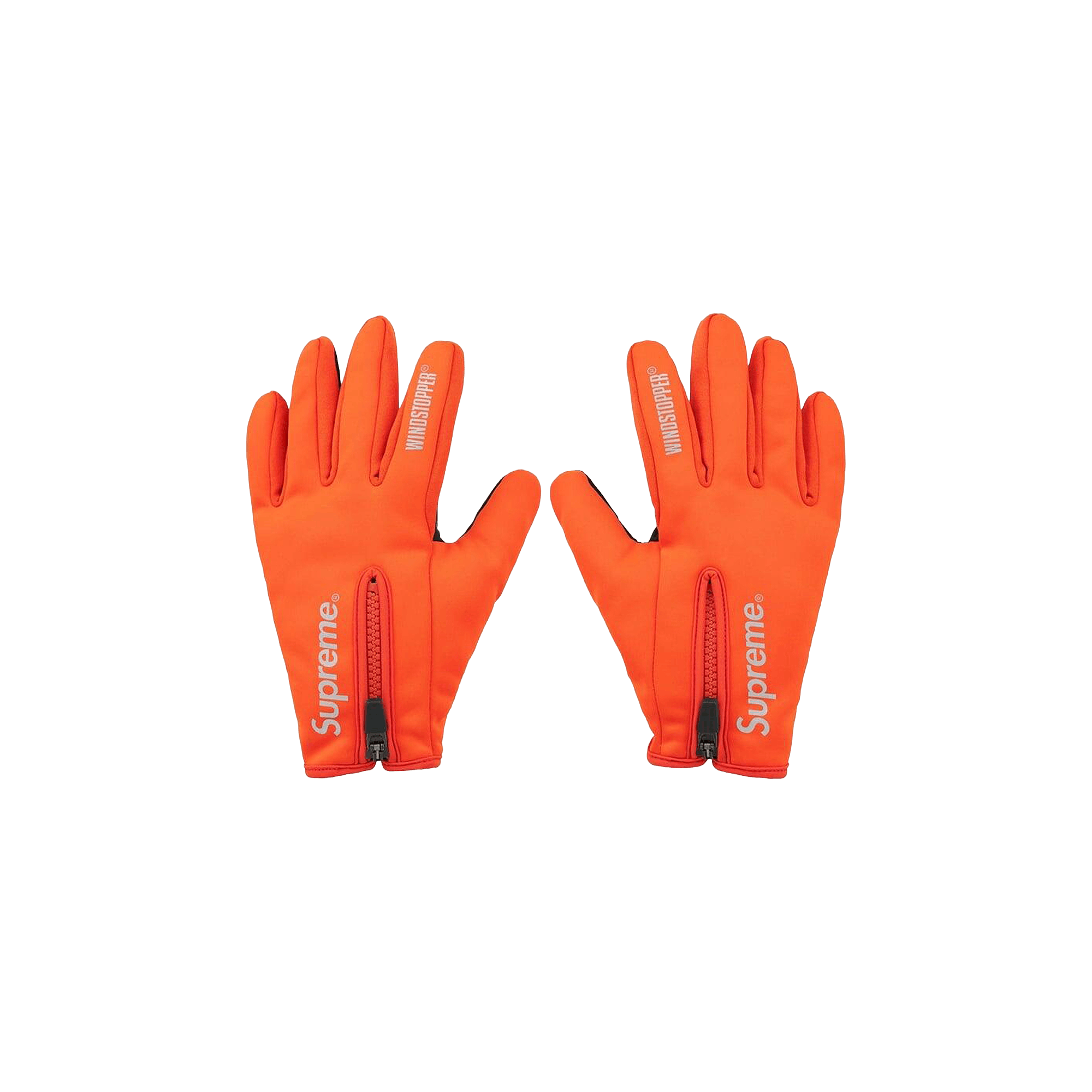 Supreme WINDSTOPPER Zip Gloves 'Orange'