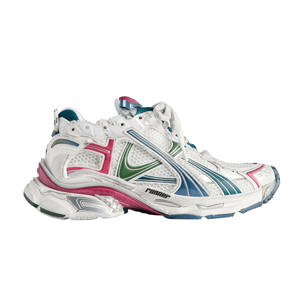 Balenciaga Runner 'White Dark Green Blue Pink'
