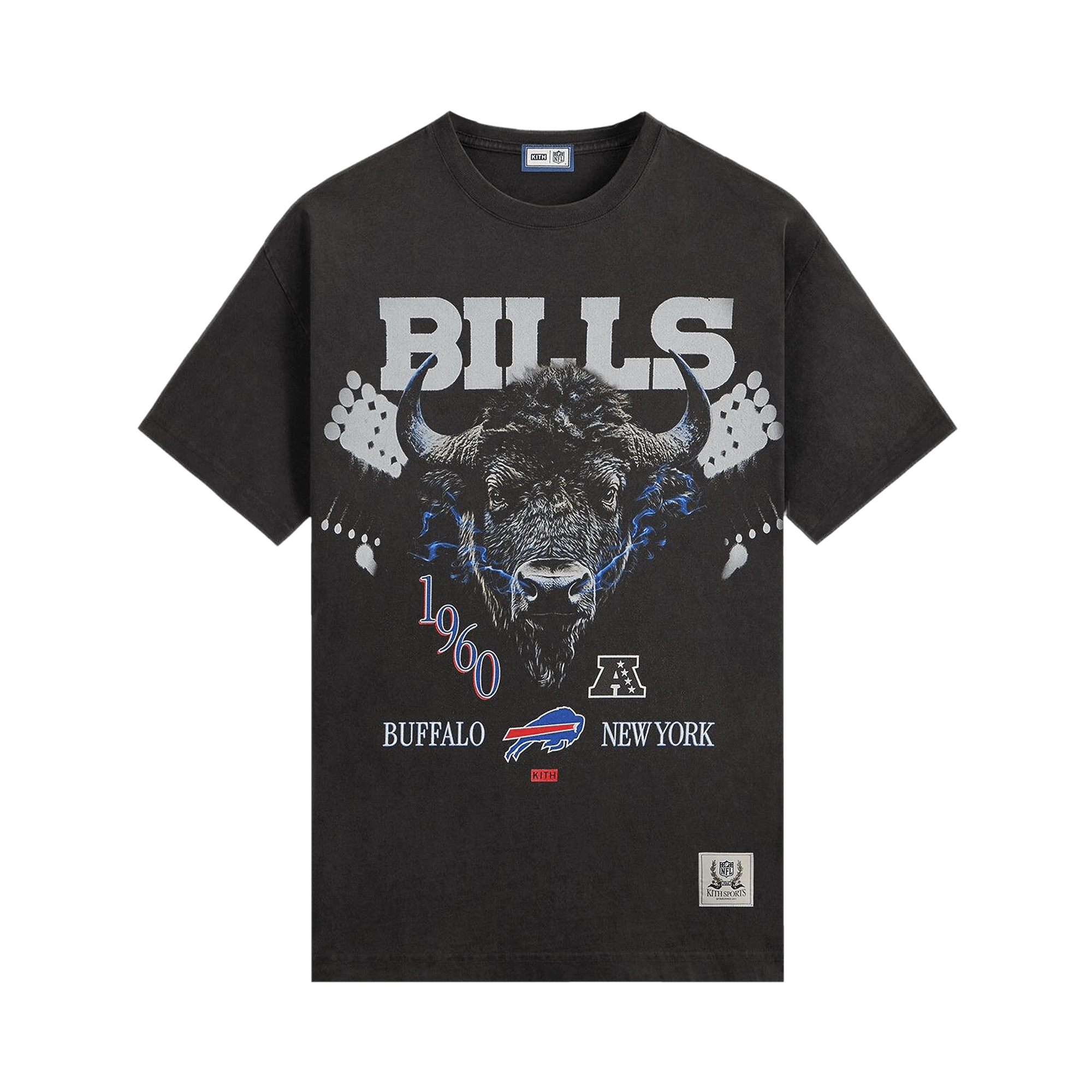 Kith For The NFL Buffalo Bills Photo Vintage Jones Tee 'Black'