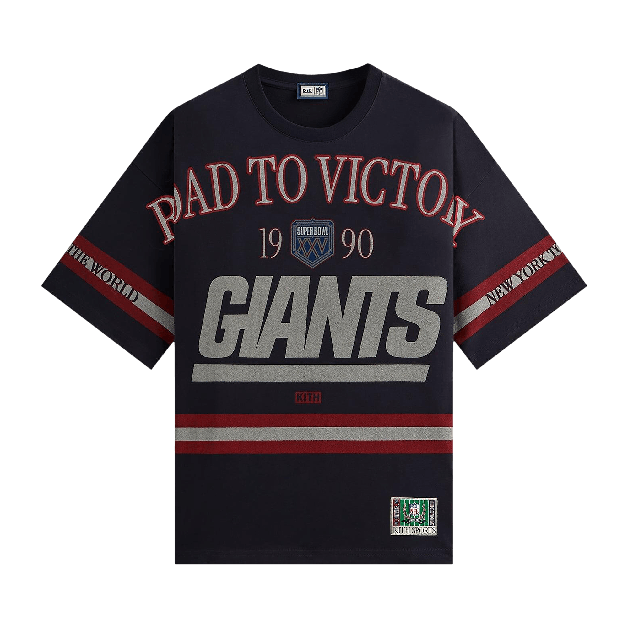Kith For The NFL New York Giants Victory Vintage Bishop Tee 'Ink'