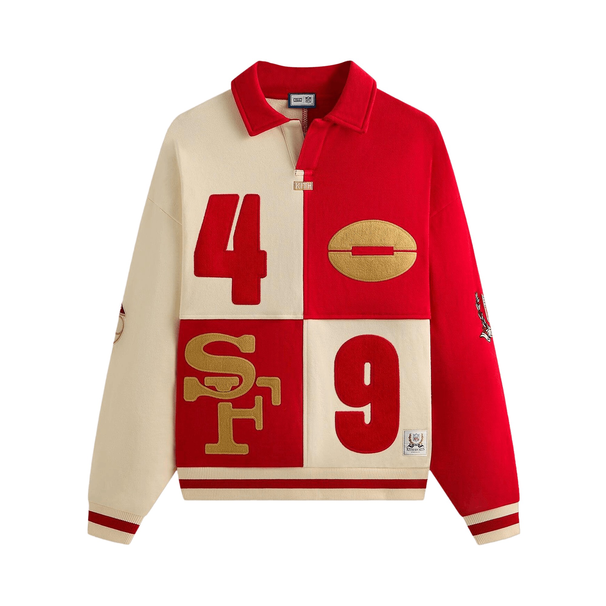 Kith For The NFL San Francisco 49ers Vintage Rugby 'Sandrift'