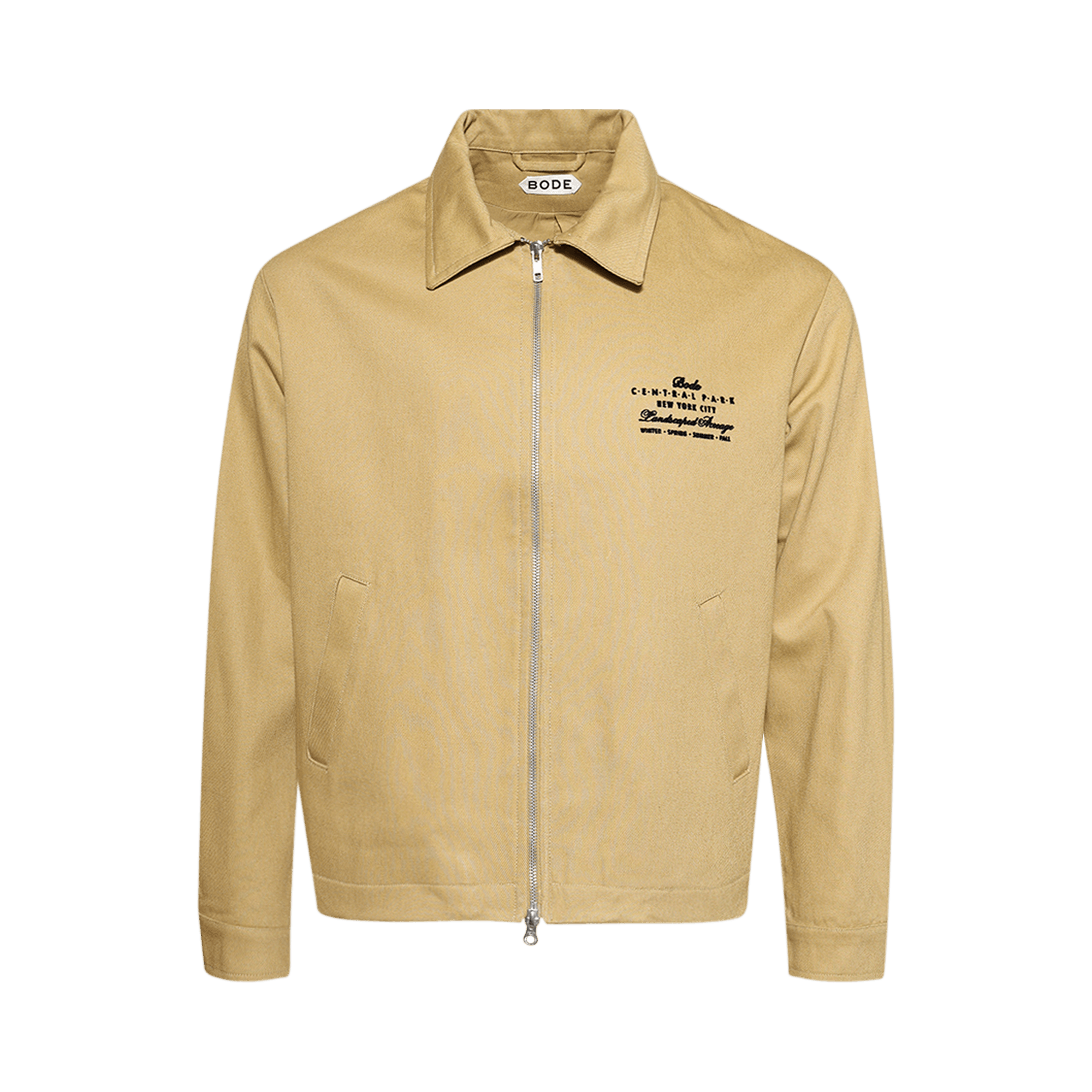 Buy Bode Suede Rickrack Workshirt 'White/Black' - MR0W000039 WHIT