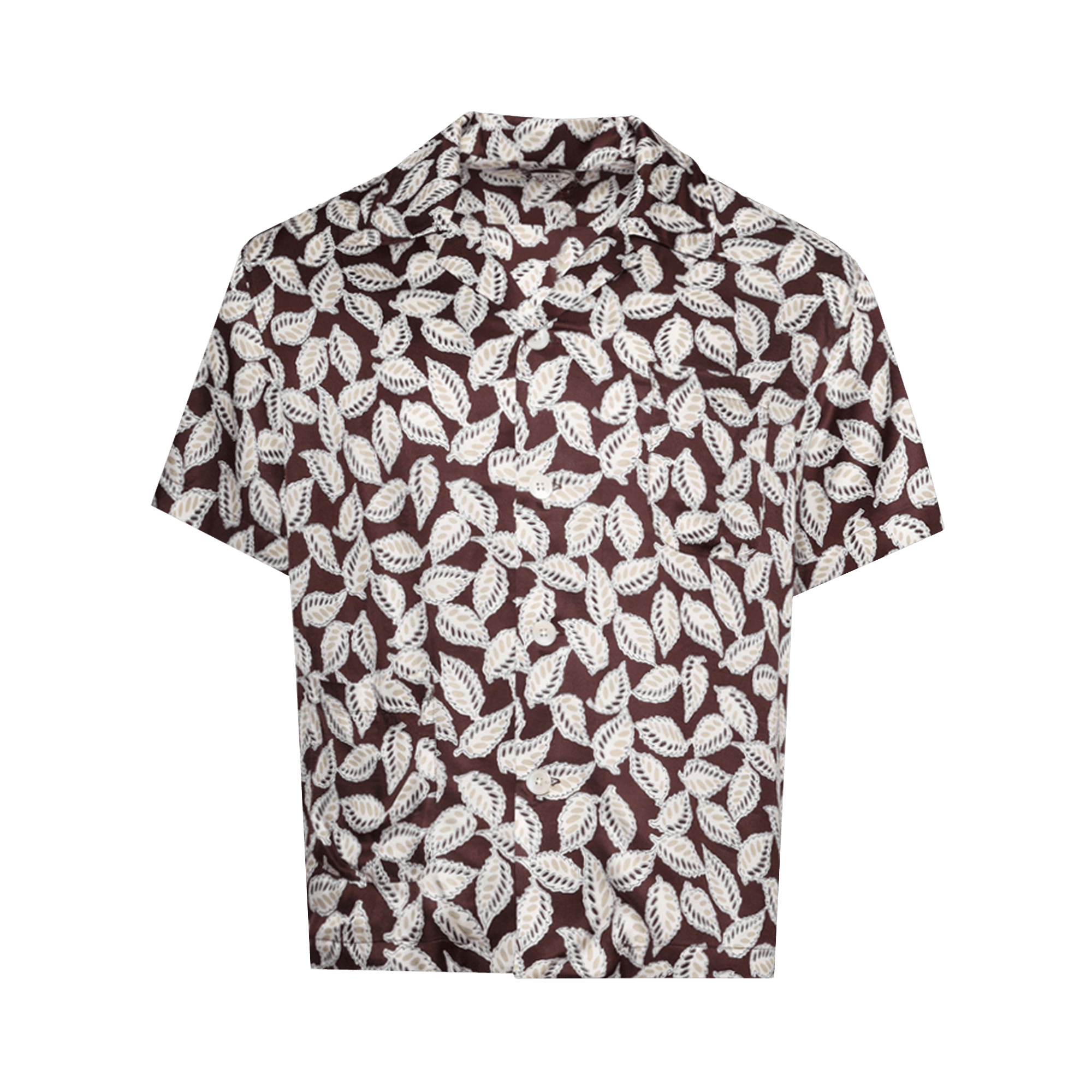 Buy Bode Suede Rickrack Workshirt 'White/Black' - MR0W000039 WHIT