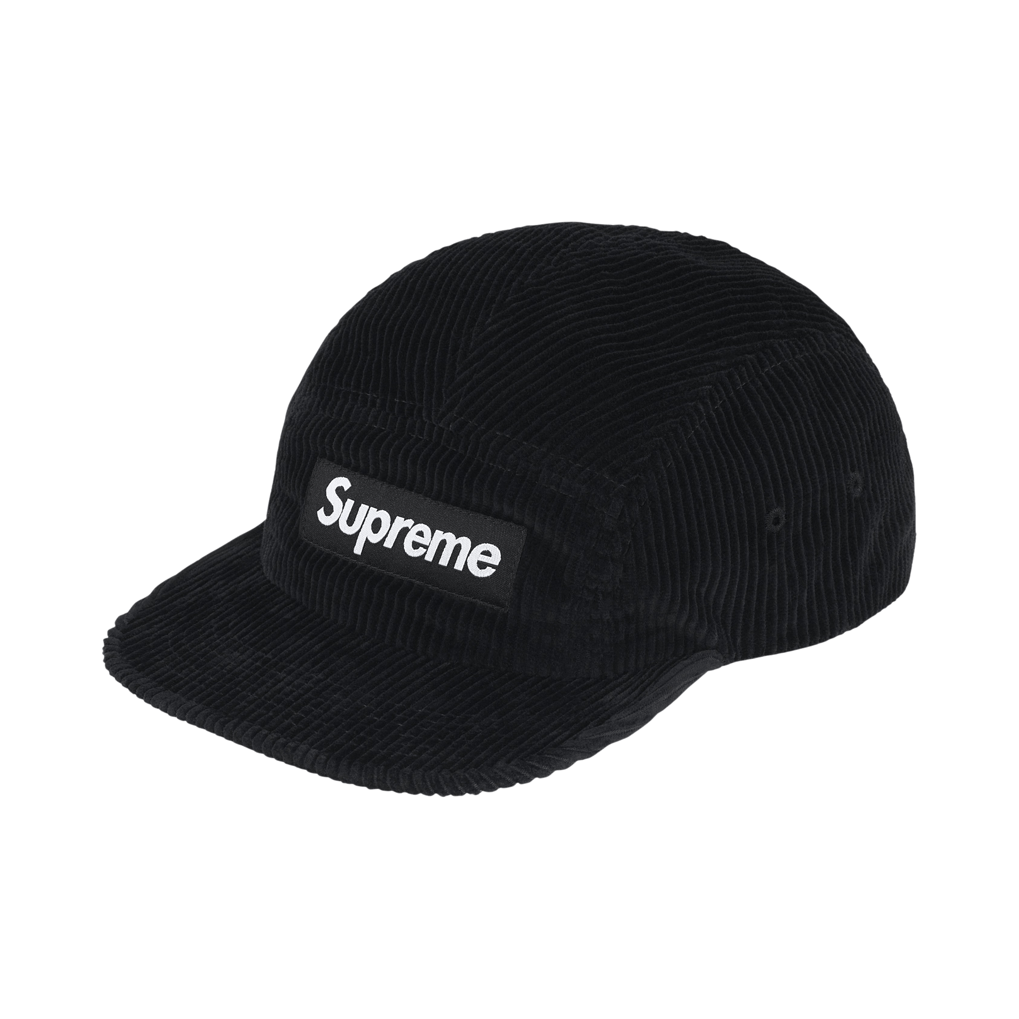 Supreme Corduroy Camp Cap 'Black'