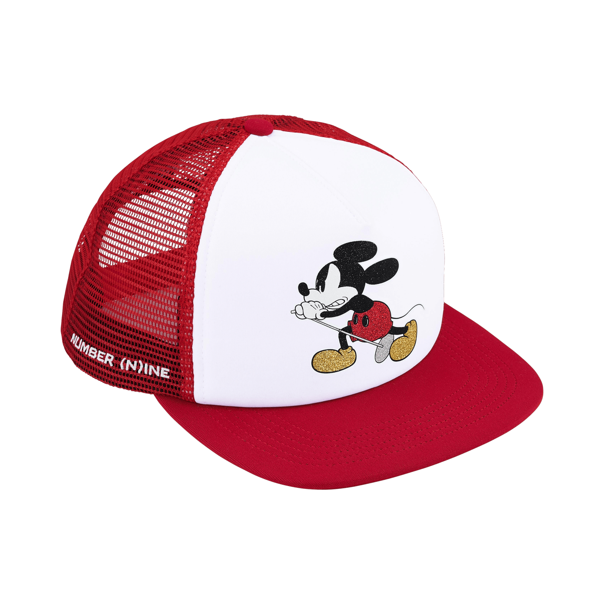 Supreme x Number (N)Ine x Mickey Mouse Mesh Back 5-Panel 'Red'