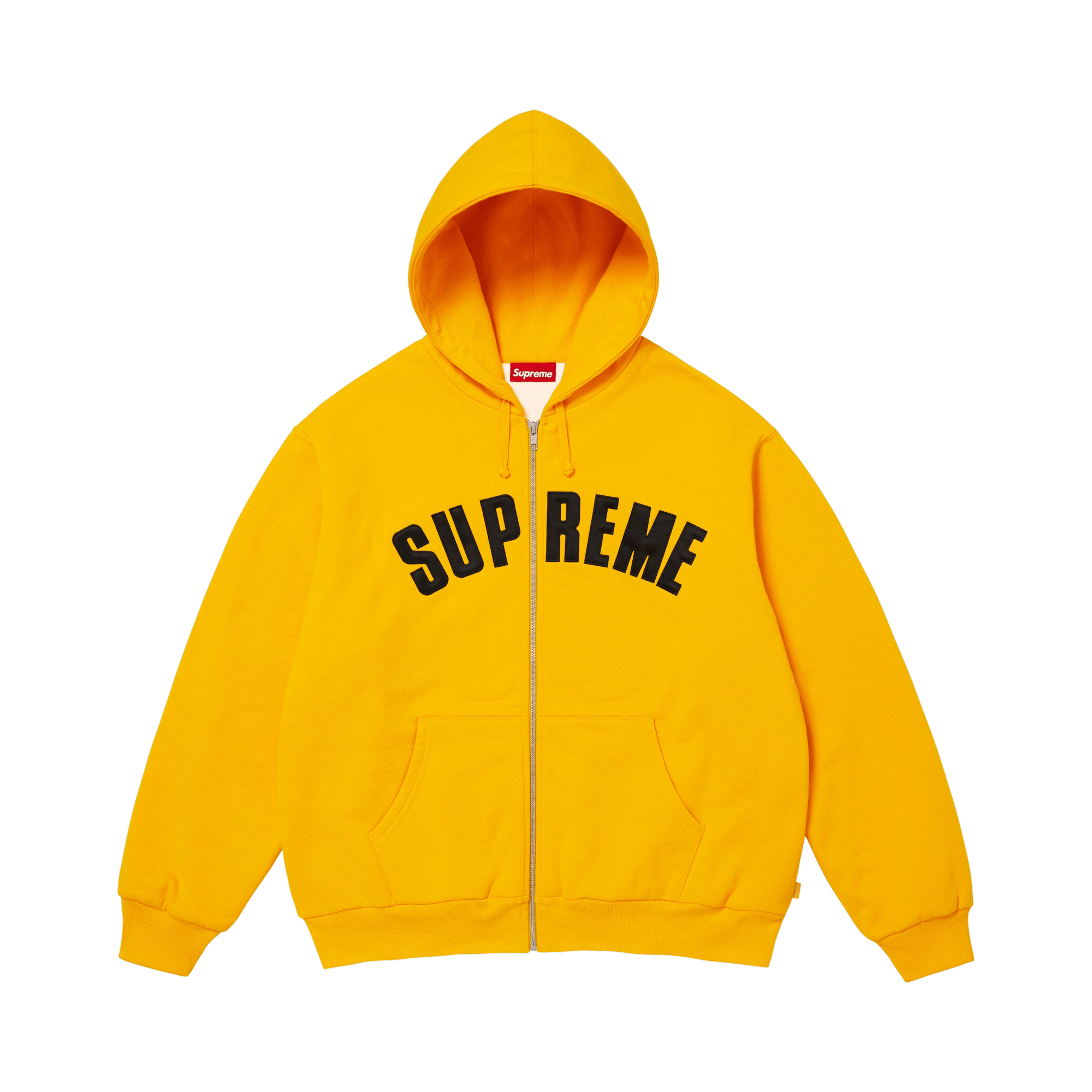 Supreme Arc Thermal Lined Zip Up Hooded Sweatshirt 'Bright Gold'