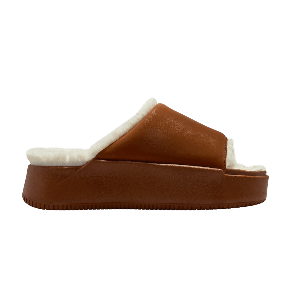 Nike Wmns Calm Elevation Fur 'Light British Tan Coconut Milk'