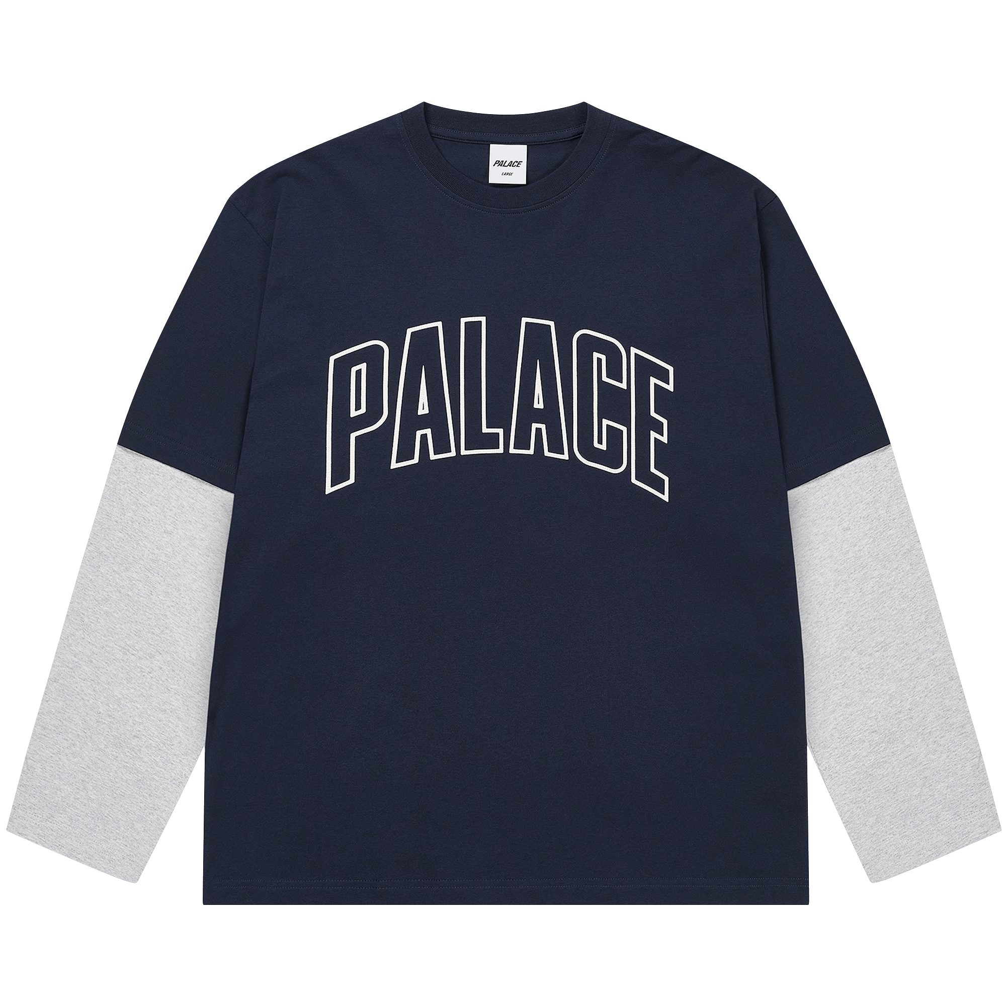 Palace Surprisingly Long-Sleeve 'Navy/Grey Marl'