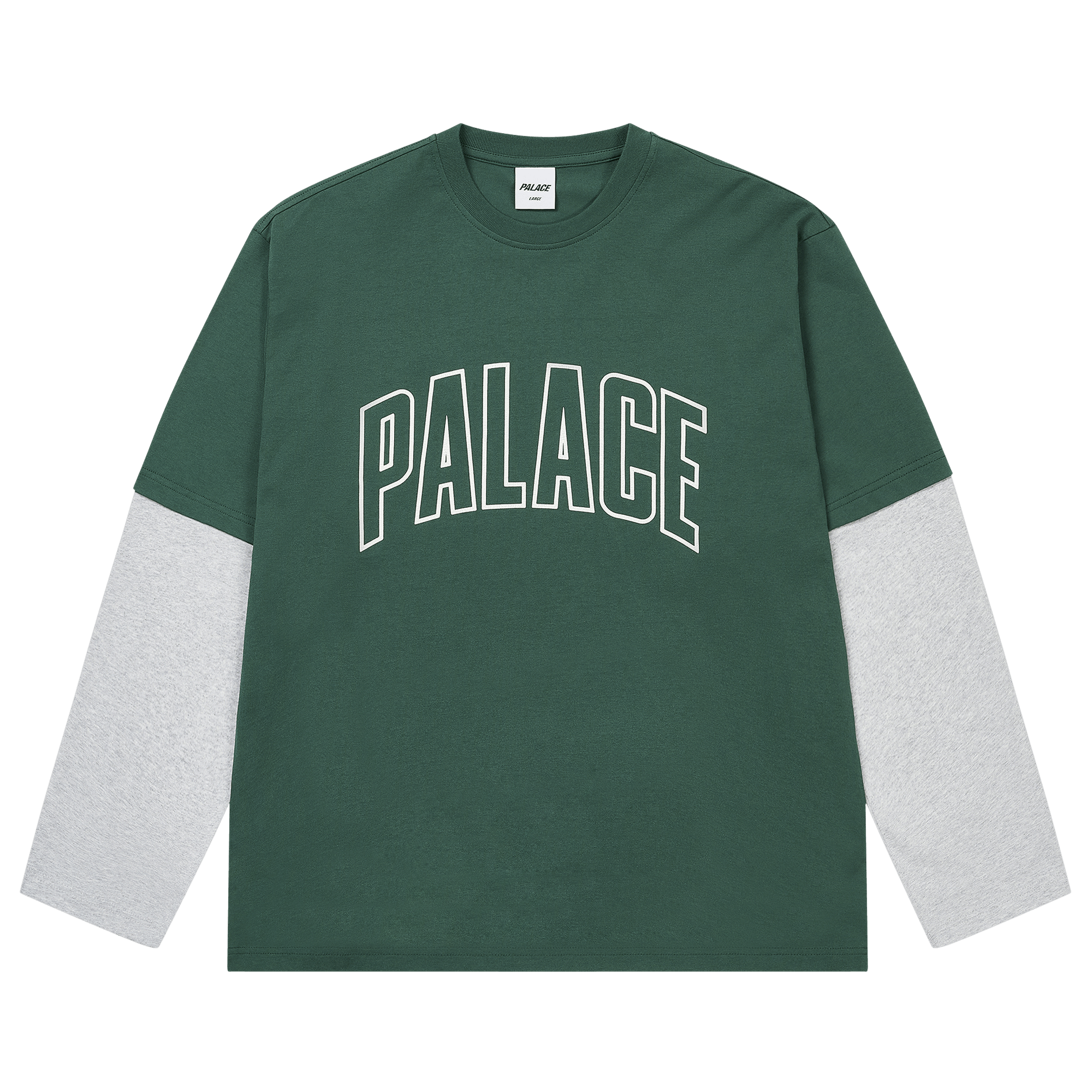 Palace Surprisingly Long-Sleeve 'Racey Green/Grey Marl'