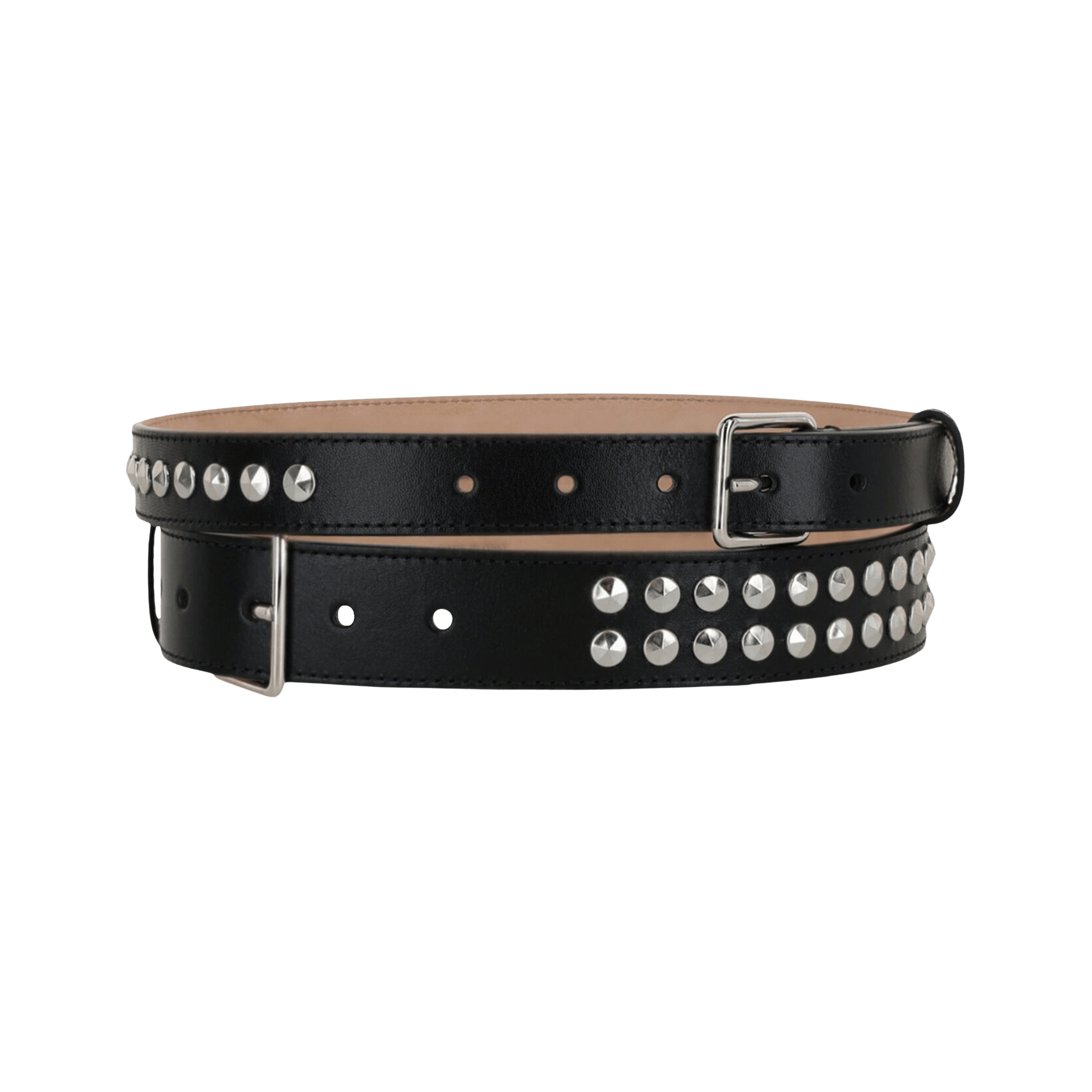 Alexander McQueen Studded Double Belt 'Black'