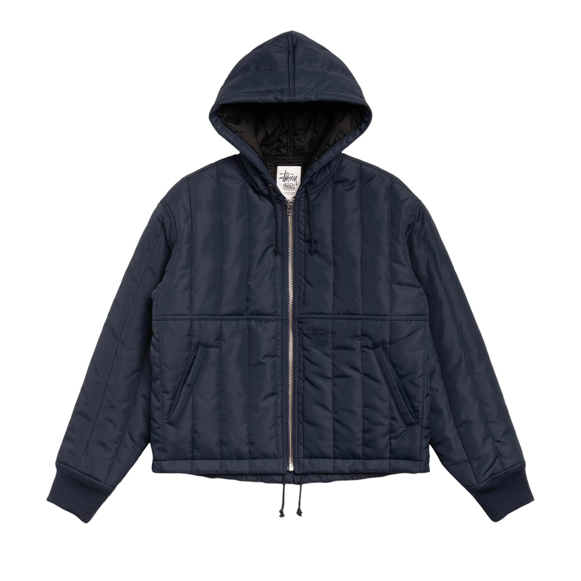 Stussy Quilted Nylon Work Jacket 'Navy'