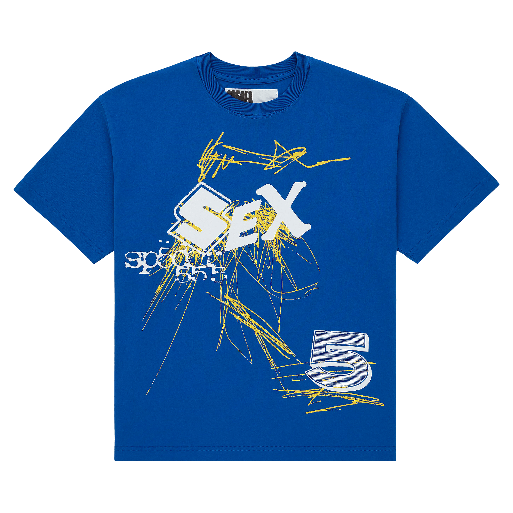 Sp5der Scribble Tee 'Blue'