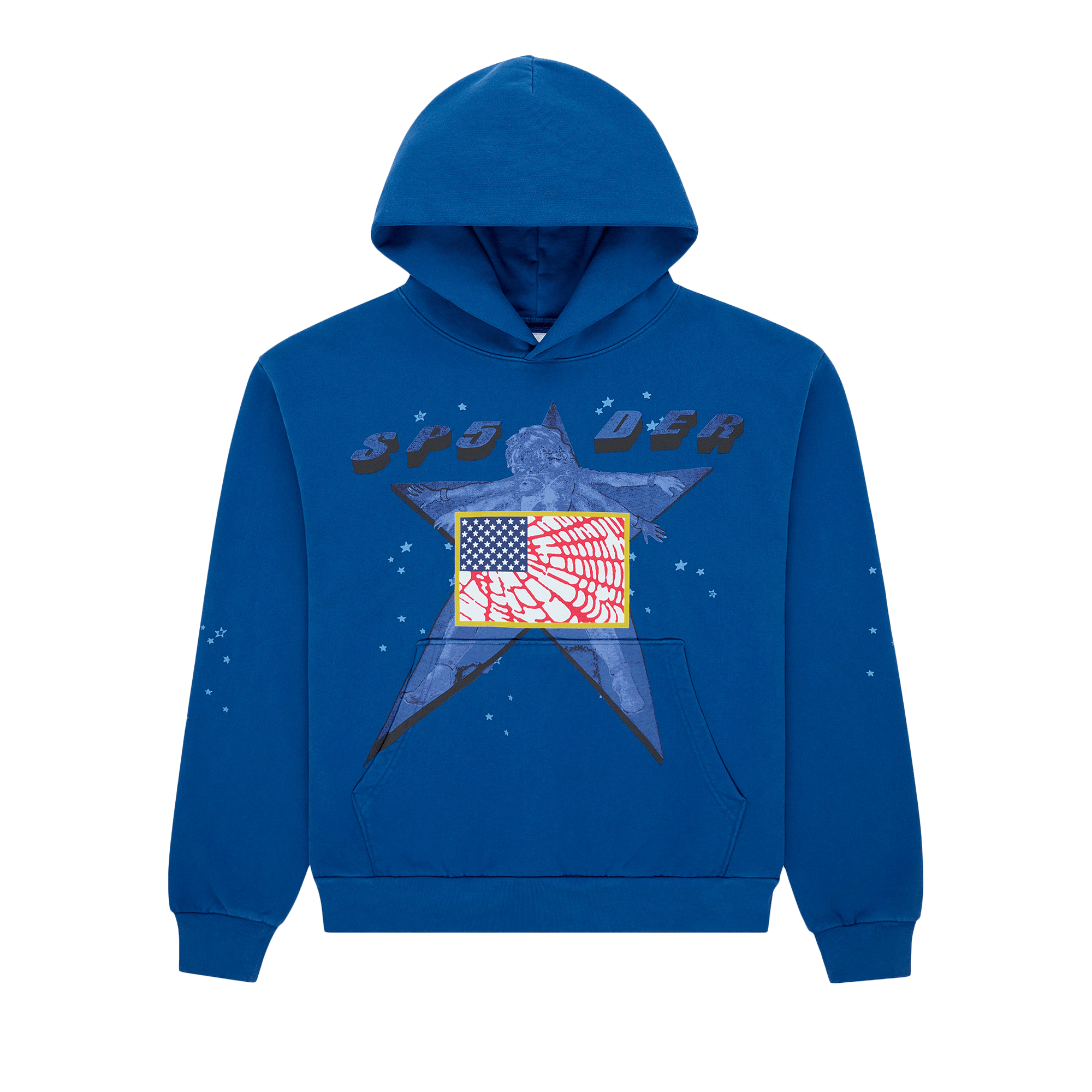 Sp5der Star Girl Hoodie 'Blue'