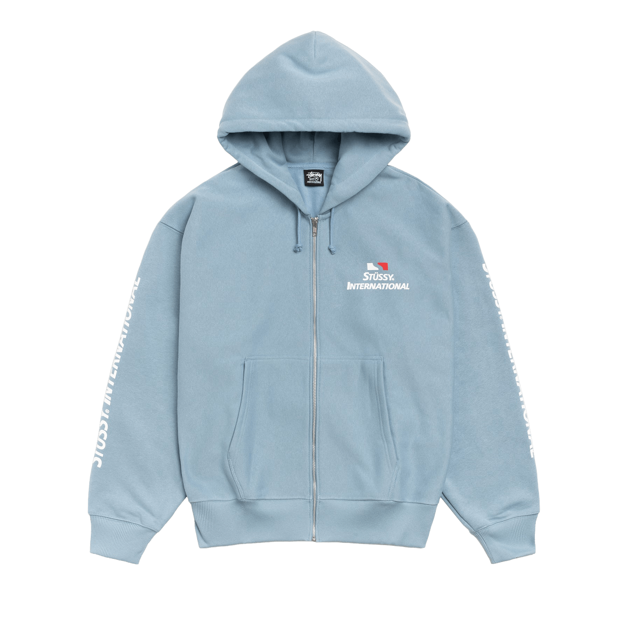 Stussy International Zip Hoodie 'Slate'