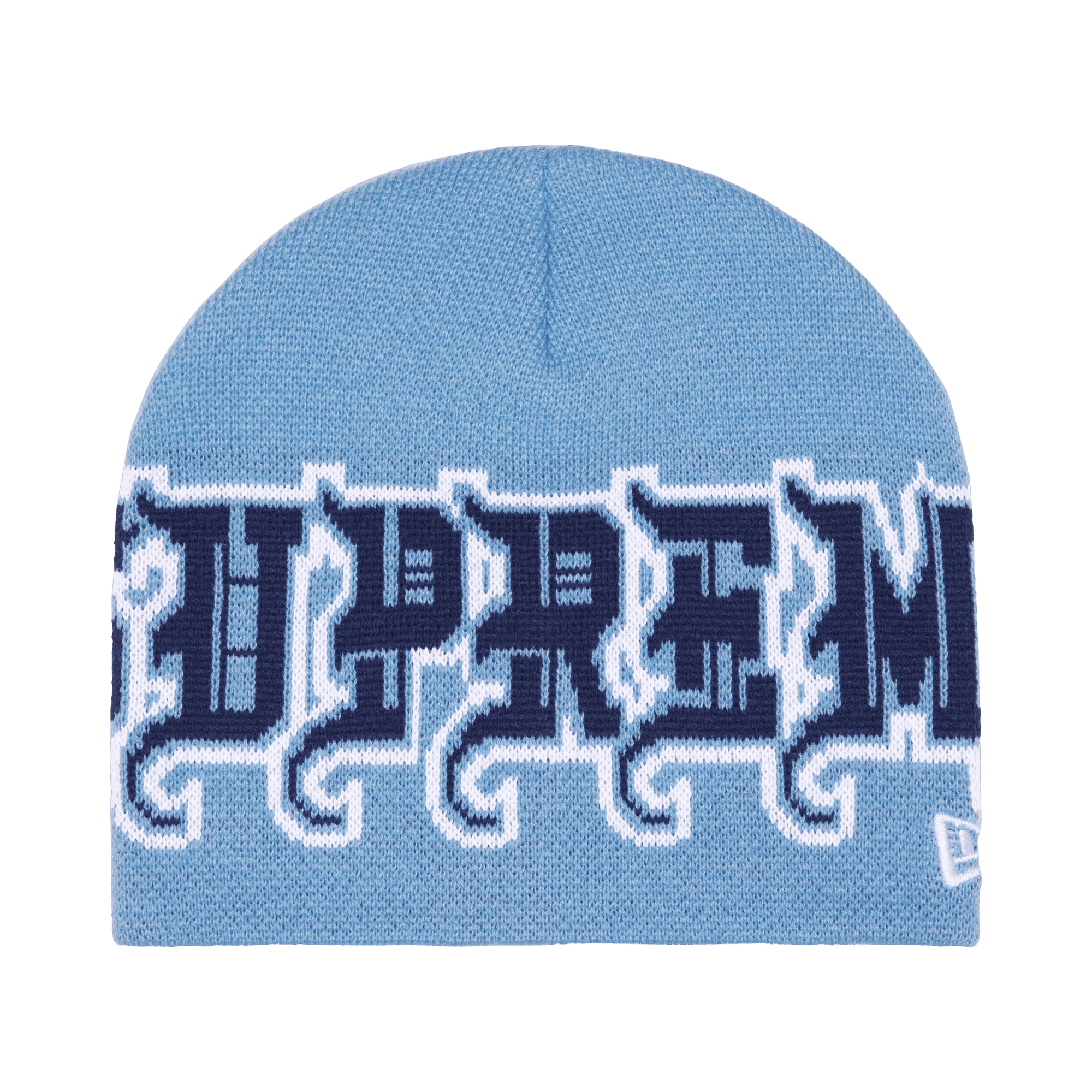Supreme New Era Outline Beanie 'Light Blue'