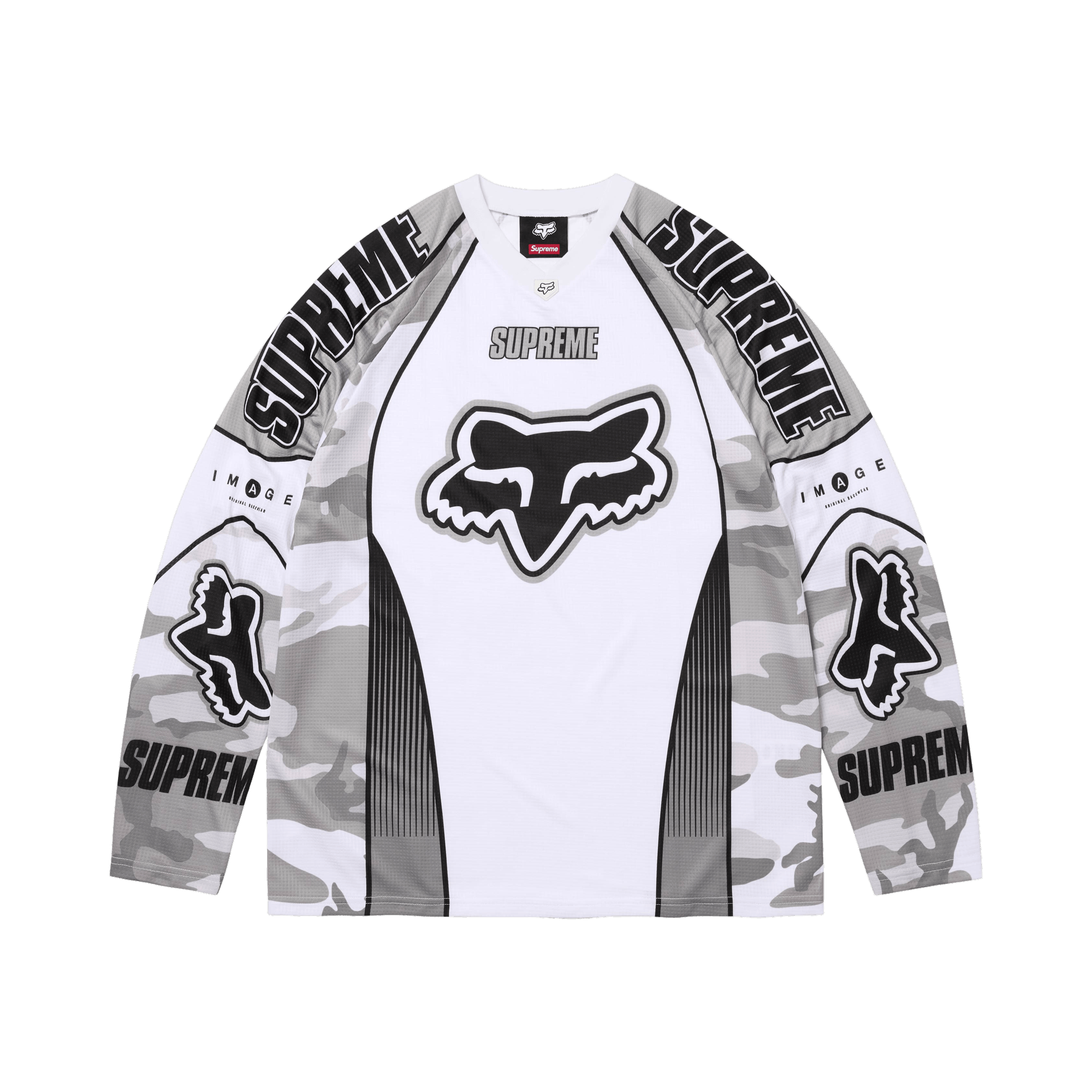 Supreme x Fox Racing DMX Jersey 'Snow Camo'