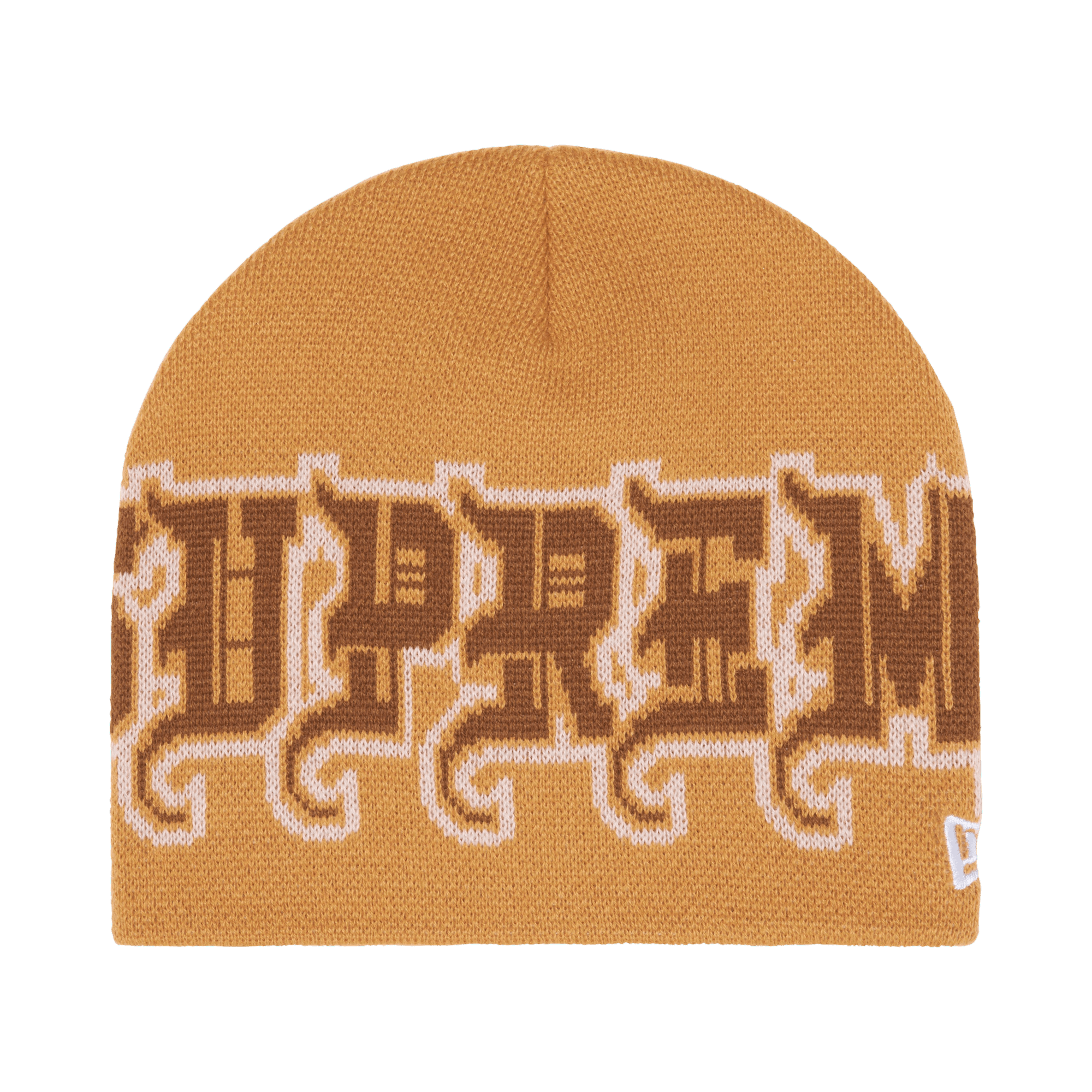Supreme New Era Outline Beanie 'Tan'