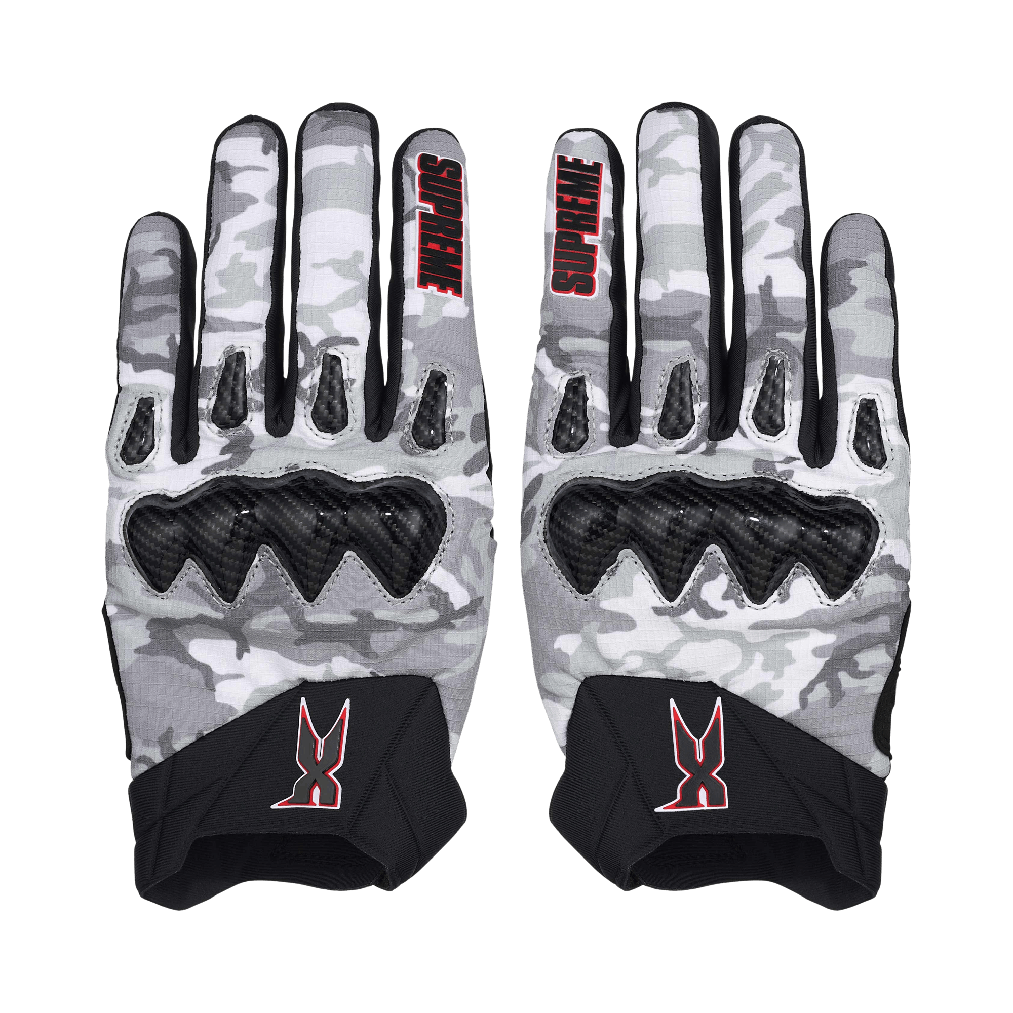 Supreme x Fox Racing DMX Bomber Gloves 'Snow Camo'