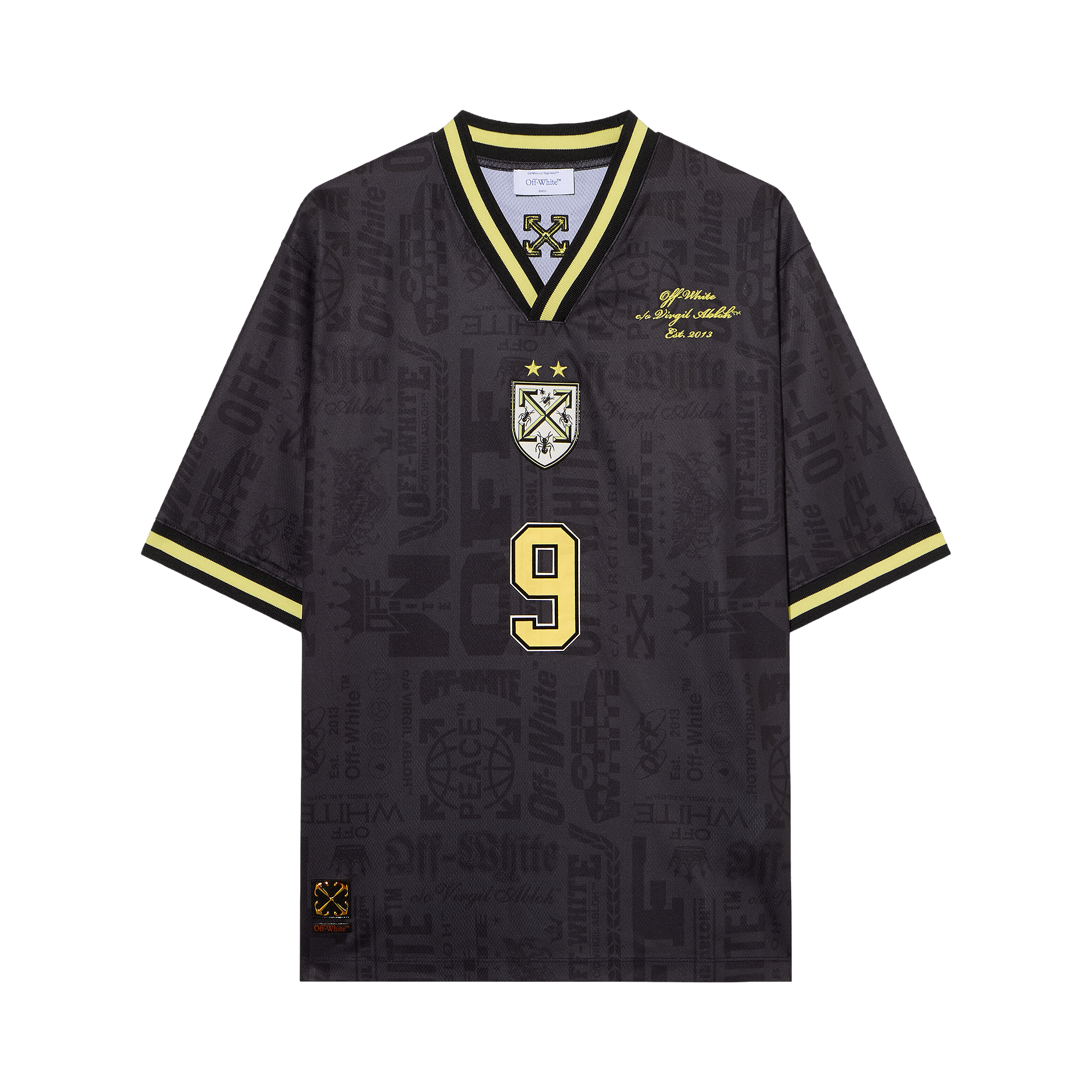 Off-White Multilogo Soccer Short-Sleeve Tee 'Black'