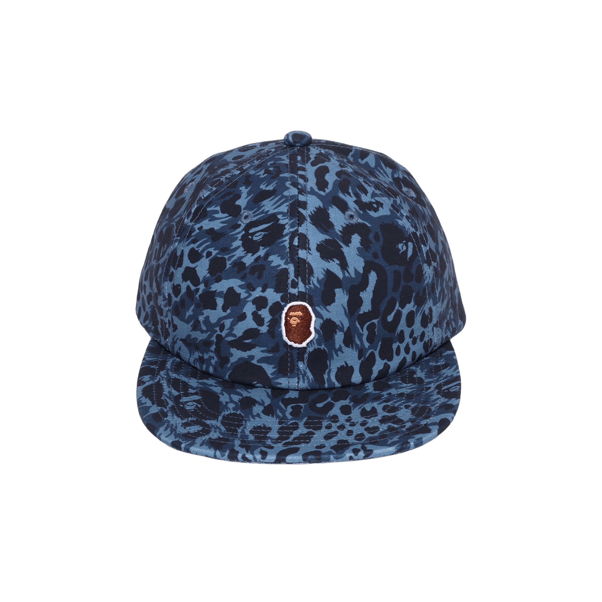 BAPE Wild Leopard Pattern One Point Cap 'Navy'