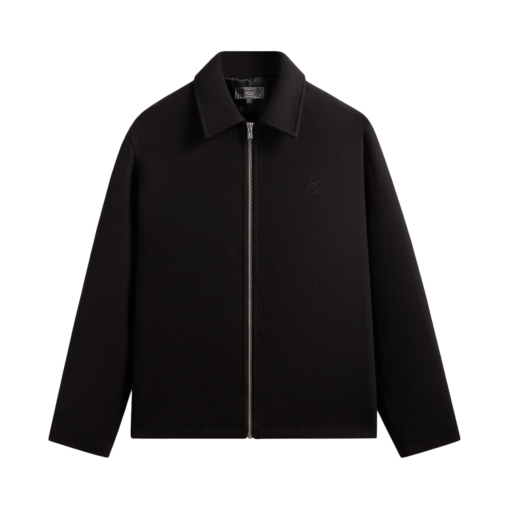 Kith Felted Jersey Lane Coaches Jacket 'Black'