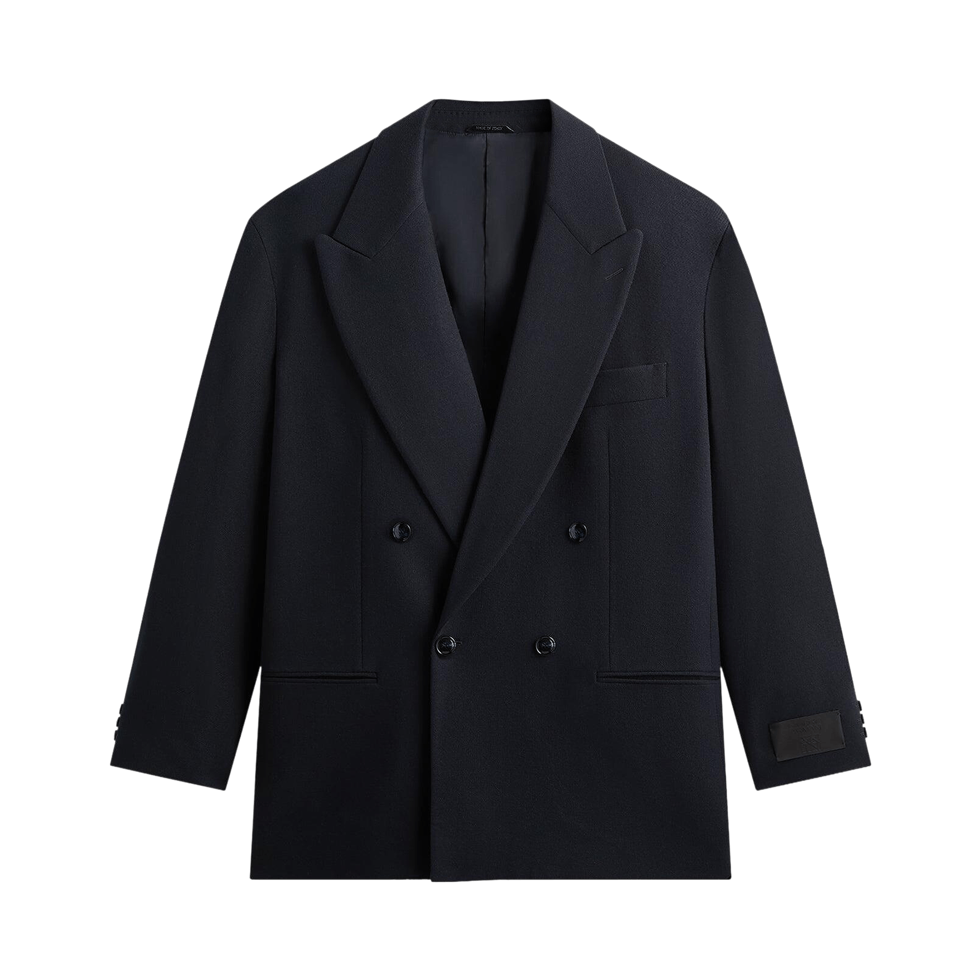 Kith Giorgio Armani & &Kin The Traveler Virgin Wool Double-Breasted Jacket 'Ink'