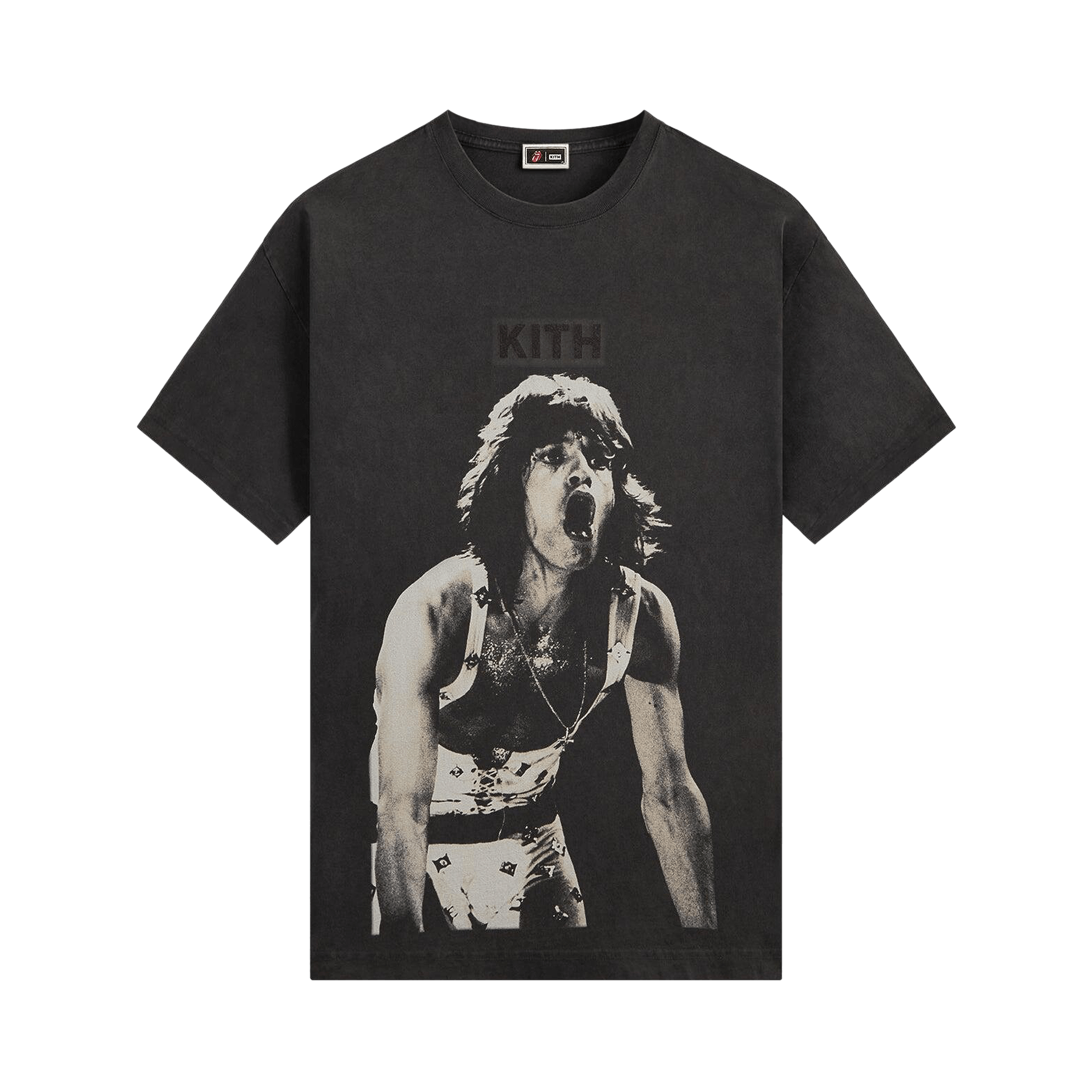 Kith For The Rolling Stones Mick Jagger Concert Photo Vintage Tee 'Black'