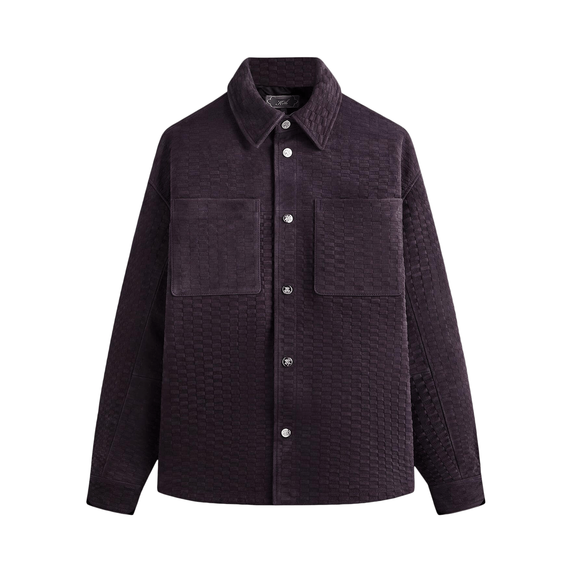 Kith Monogram Suede Apollo Ii Shirt 'Belladonna'