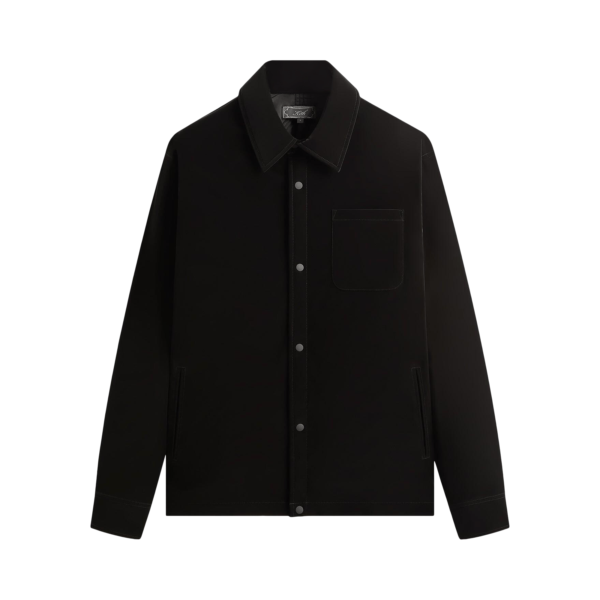 Kith Sueded Tech Brixton Puffed Shirt Jacket 'Black'