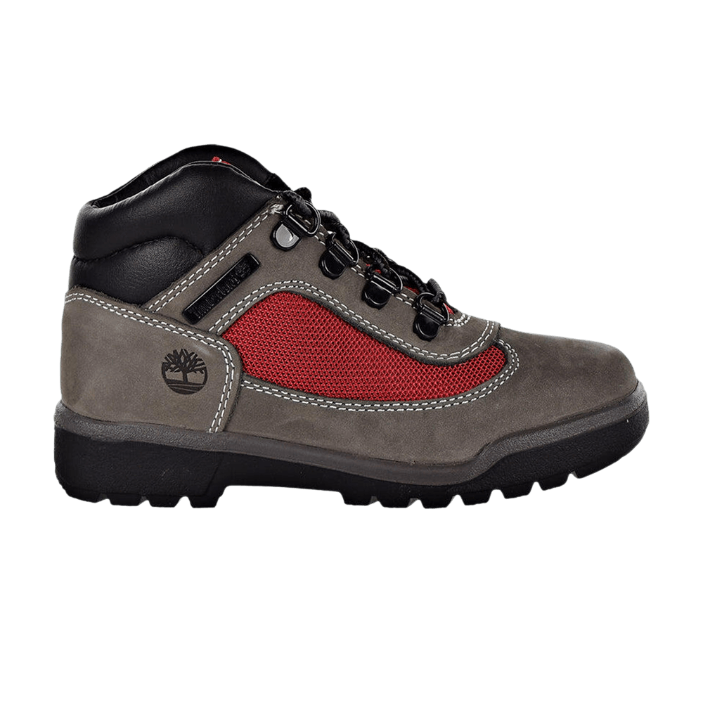 Timberland Field Boot Little Kids 'Medium Grey Red'