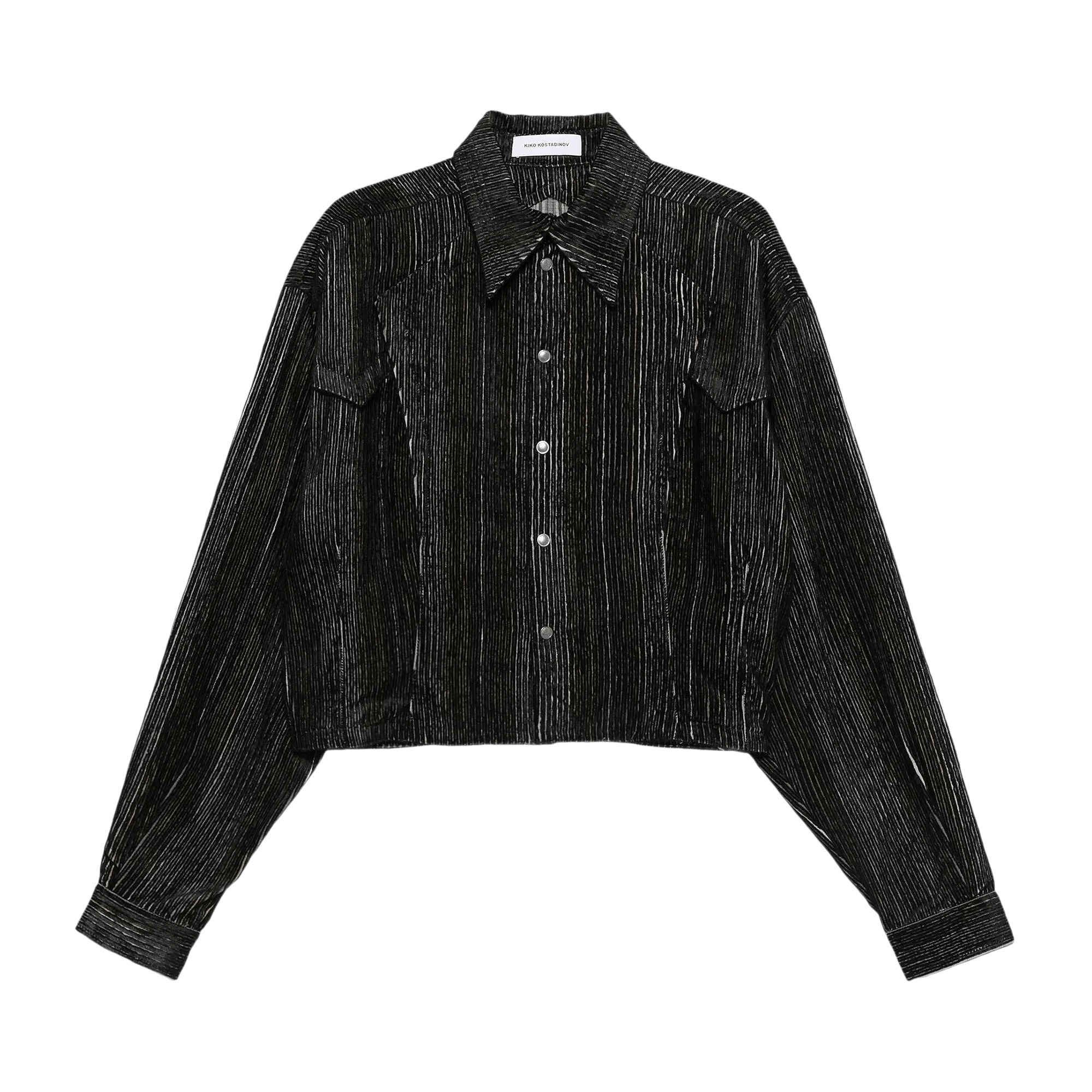 Buy Kiko Kostadinov Meno Cropped Jacket 'Black' - KKAW23J04 31