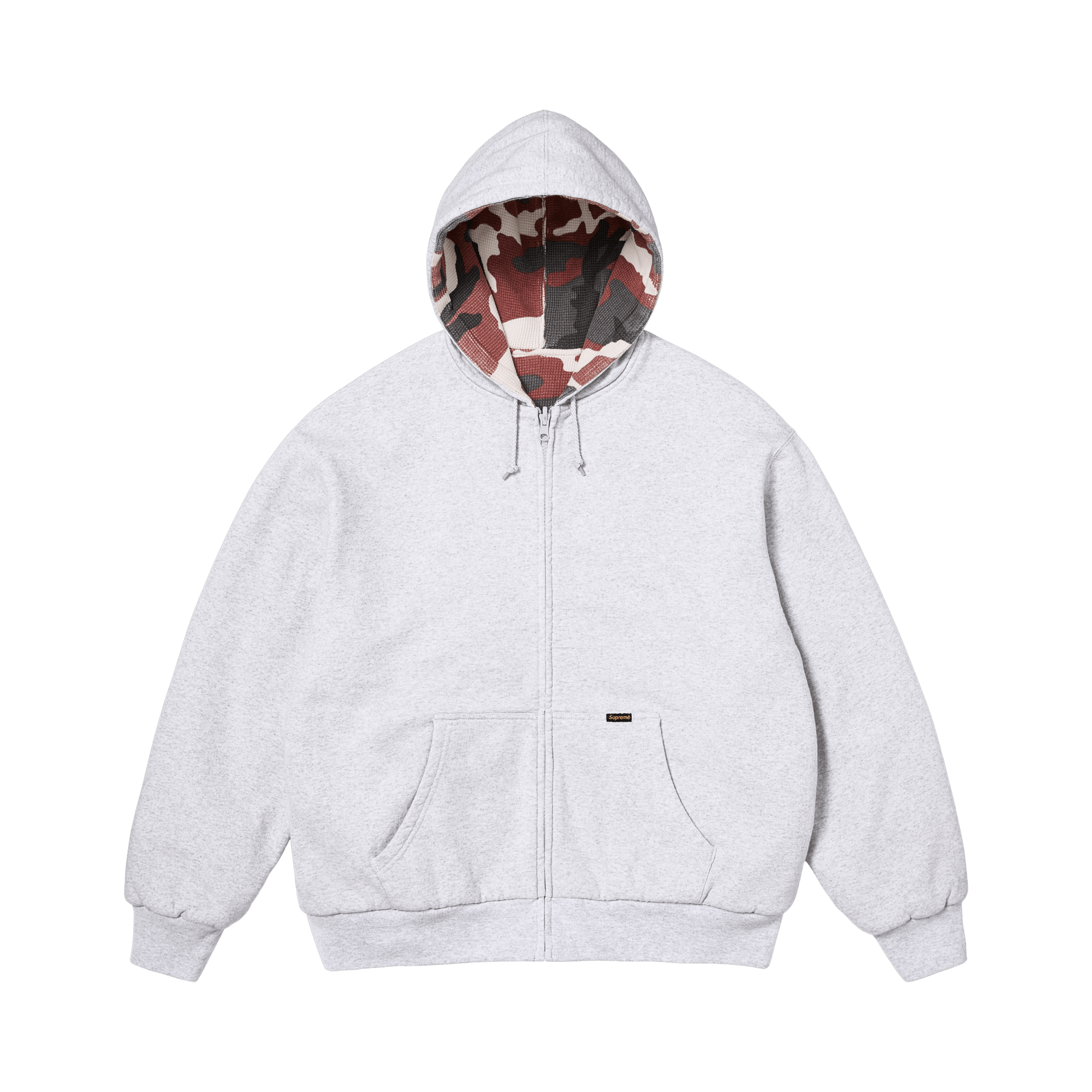 Supreme Reversible Work Zip Up Hooded Sweatshirt 'Ash Grey'