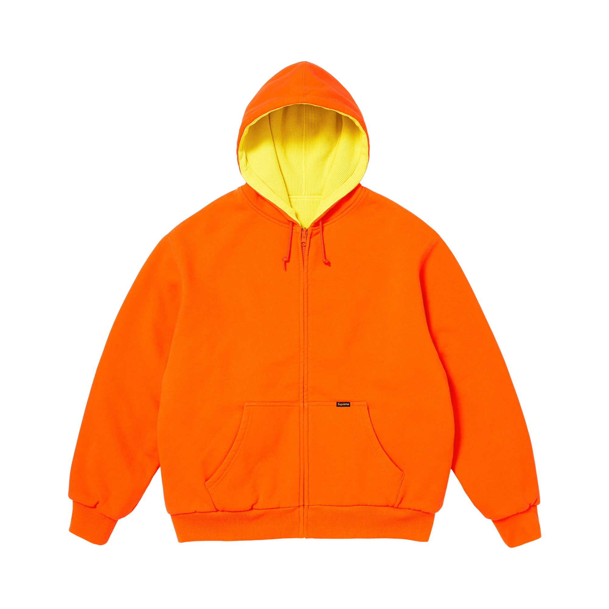 Supreme Reversible Work Zip Up Hooded Sweatshirt 'Bright Orange'