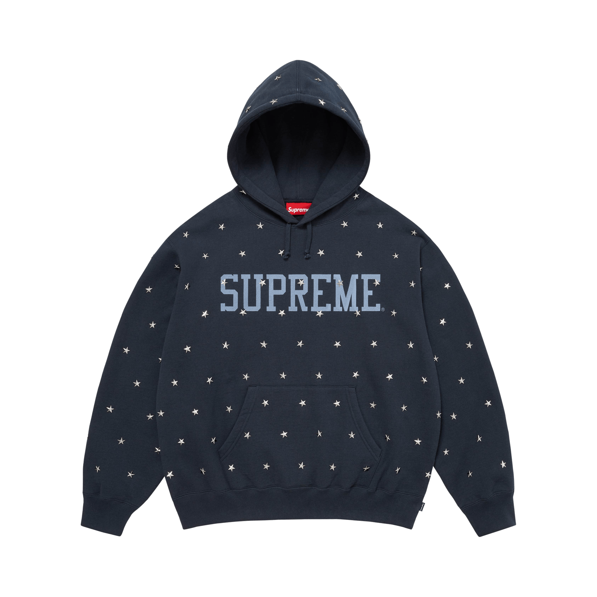 Supreme Stars Studded Hooded Sweatshirt 'Navy'