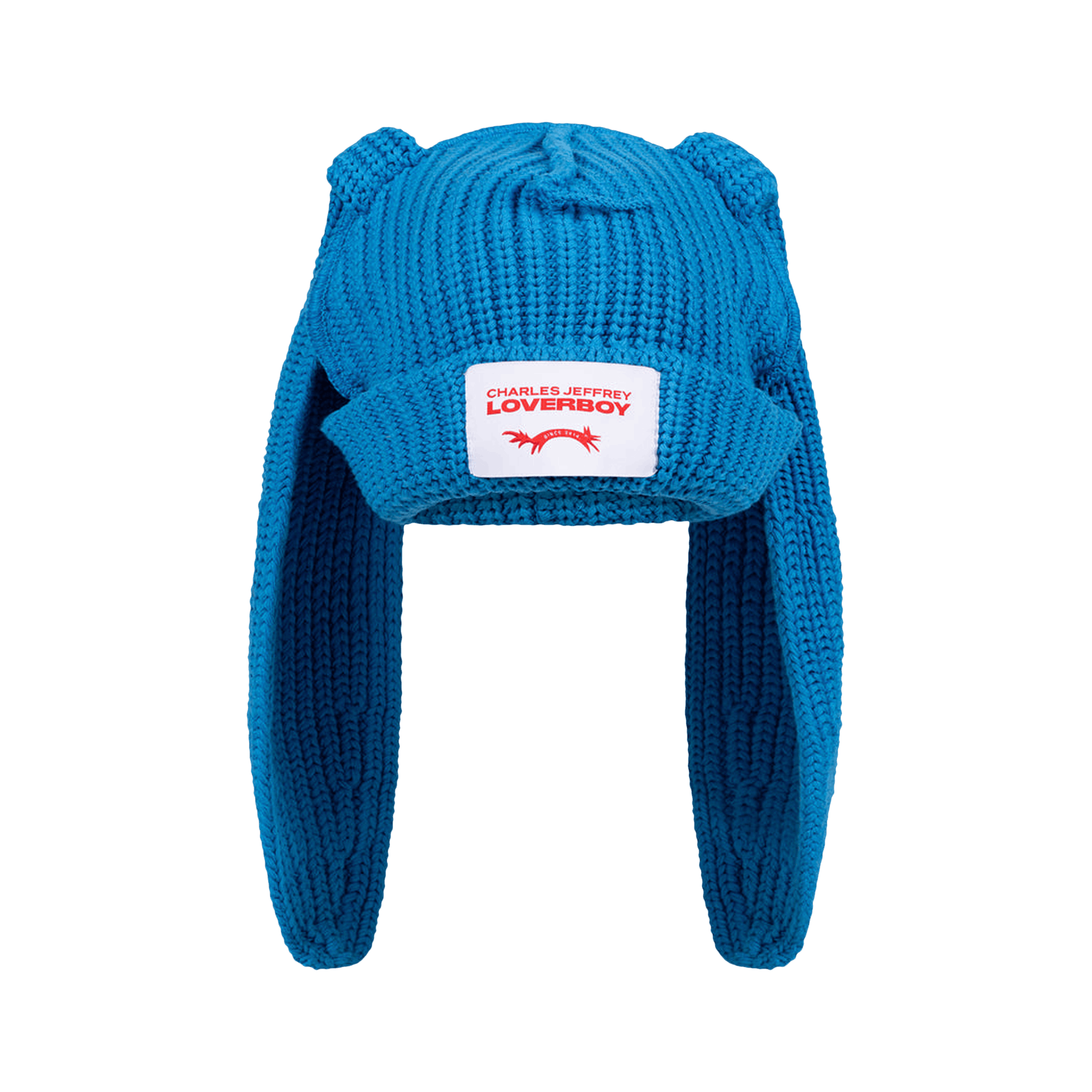 Buy Charles Jeffrey Loverboy Chunky Rabbit Beanie 'Blue