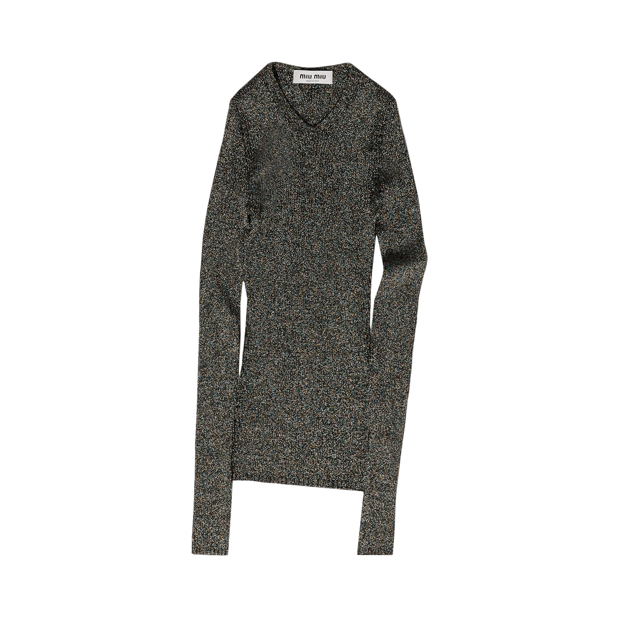 Miu Miu Lurex V Neck Sweater 'Iris'