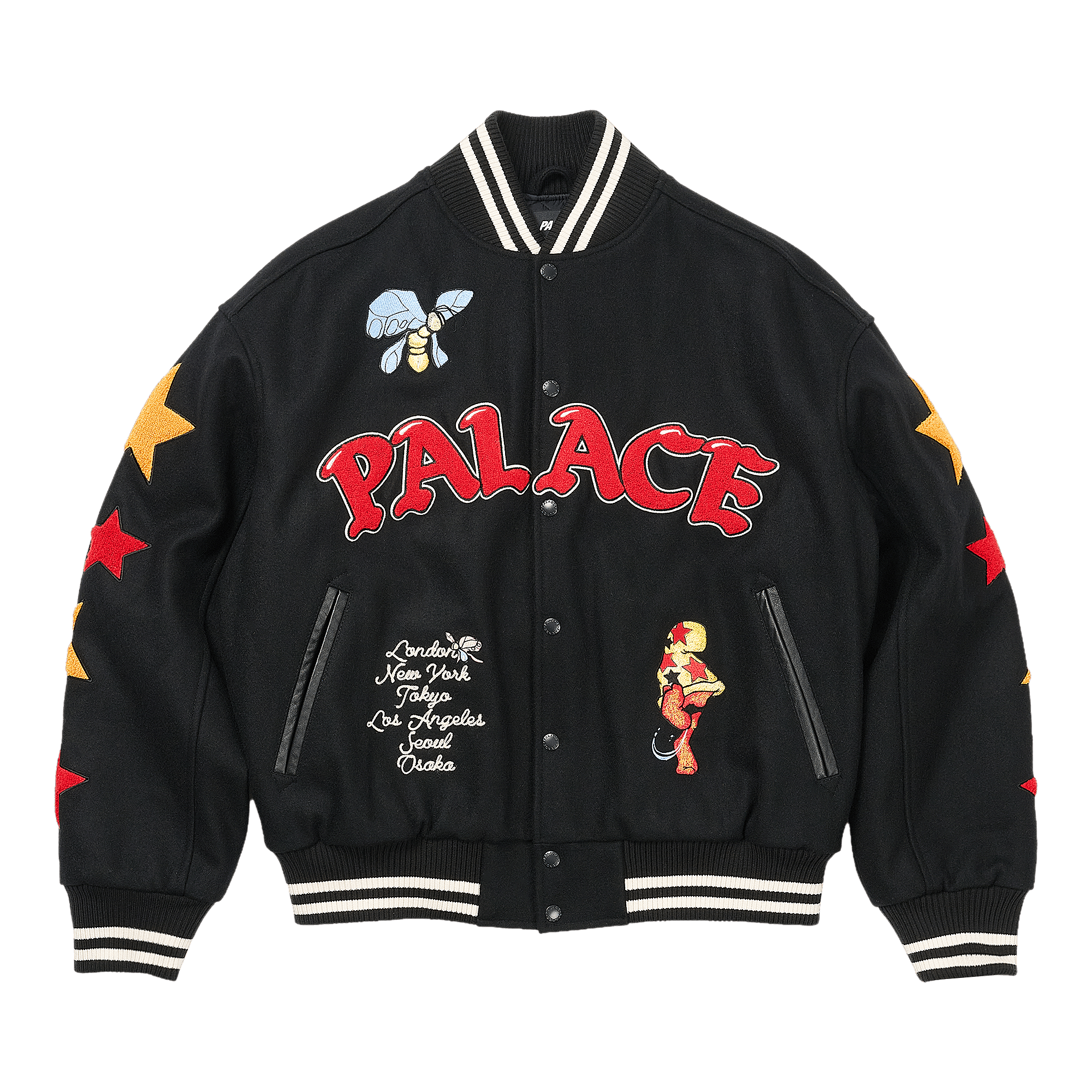 Palace Mark Bodē Varsity Jacket 'Black'