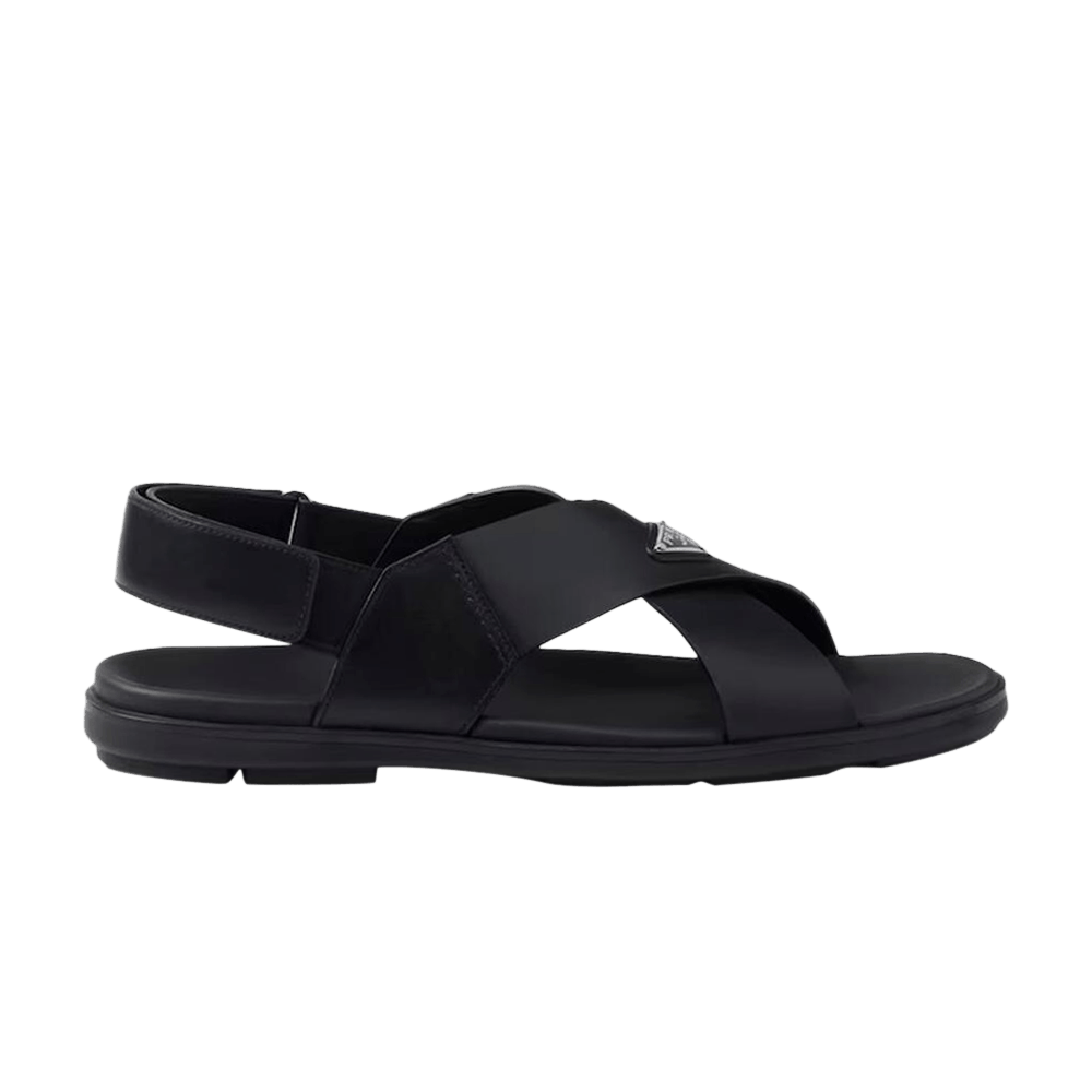 Prada Crisscross Sandal 'Black'