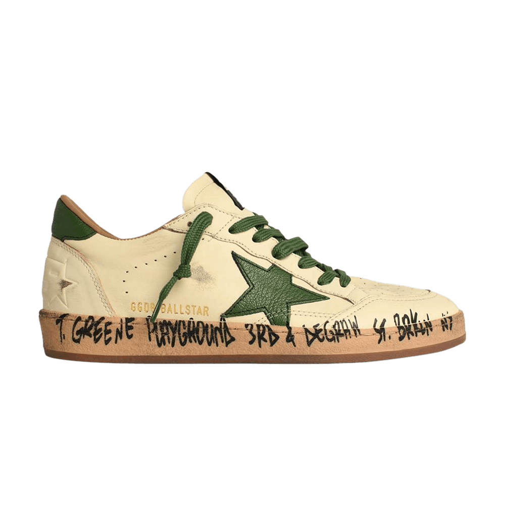 Golden Goose Ball Star ' White Green'