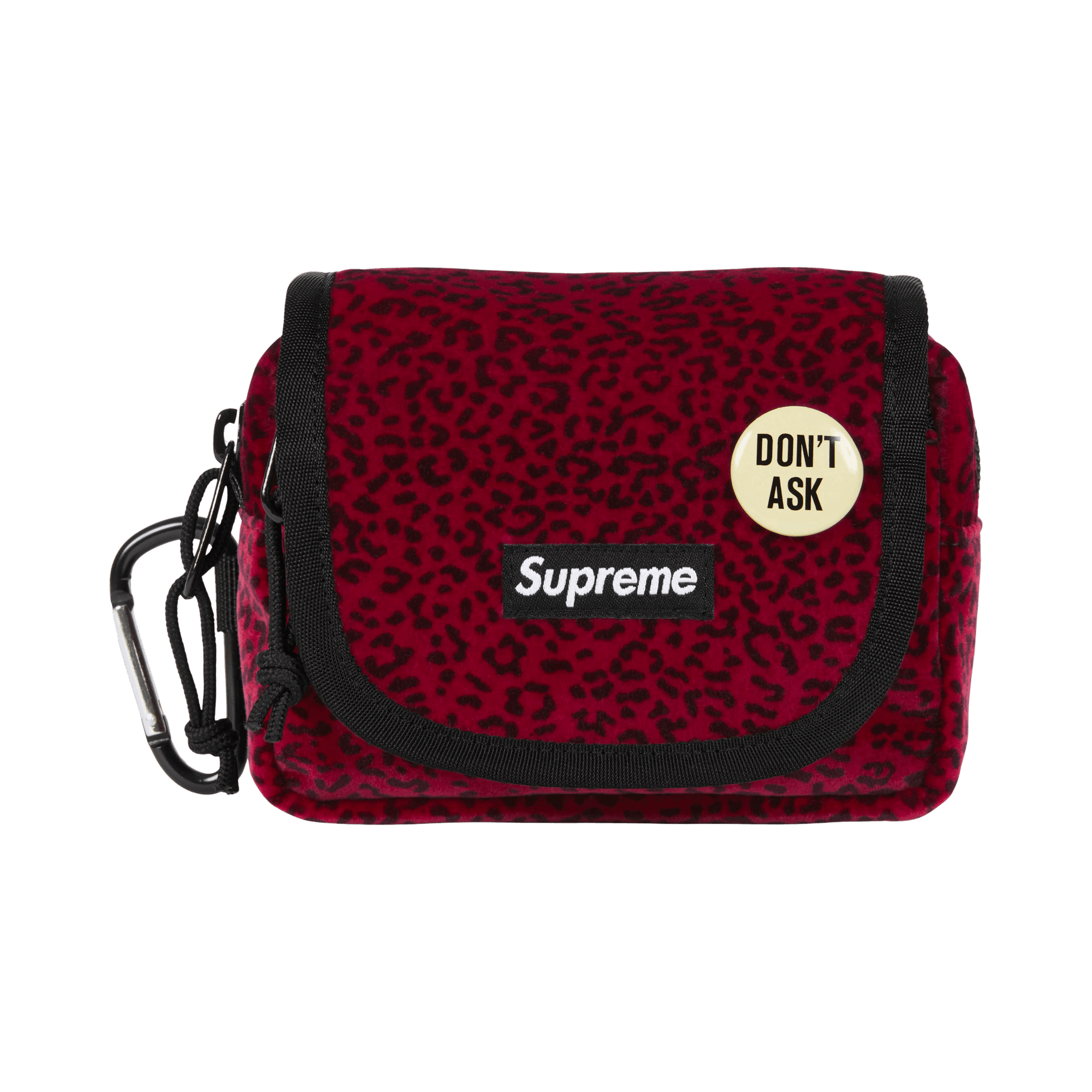 Supreme Velvet Mini Pouch 'Red Leopard'