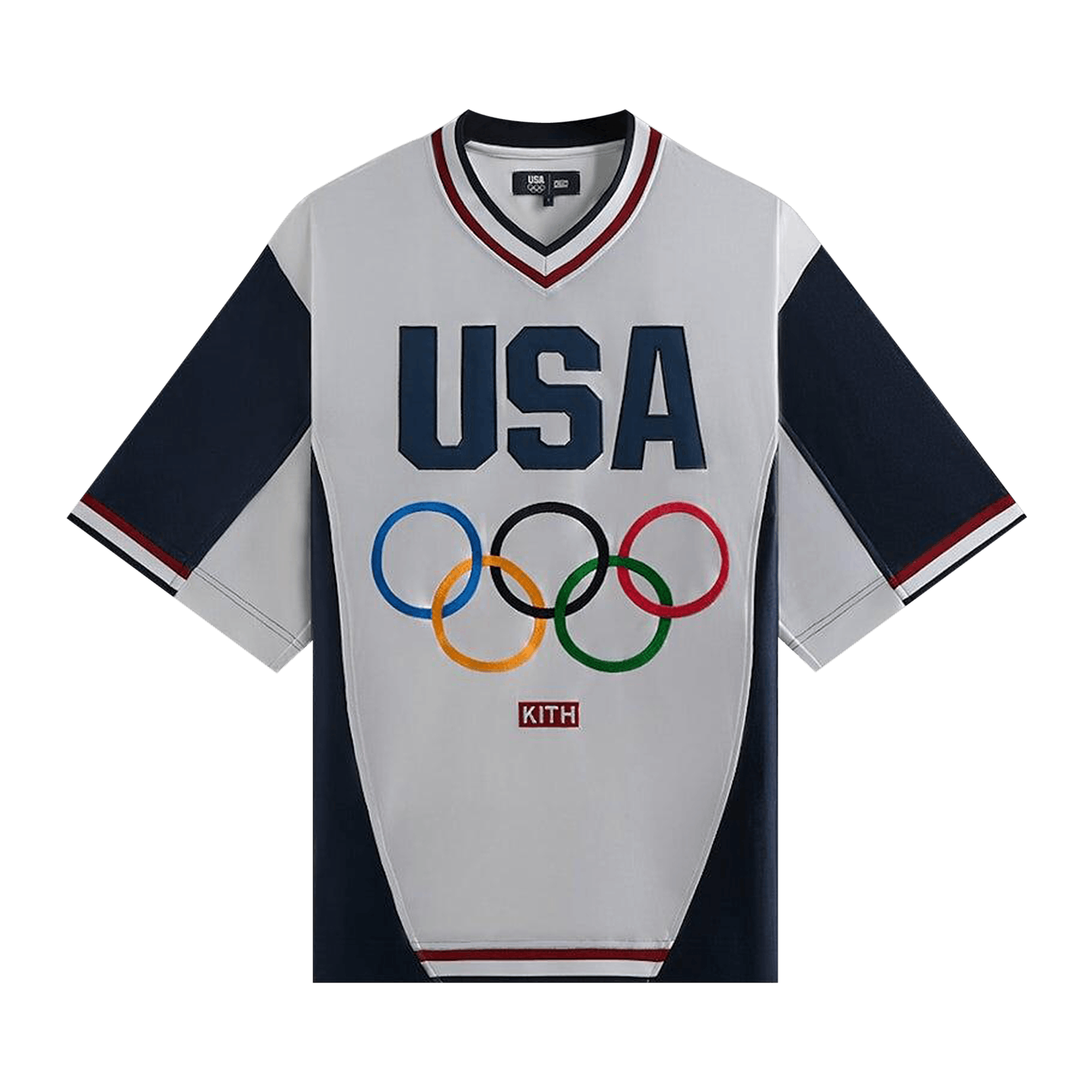 Kith Team USA Faille Jersey Warmup Shirt 'White'